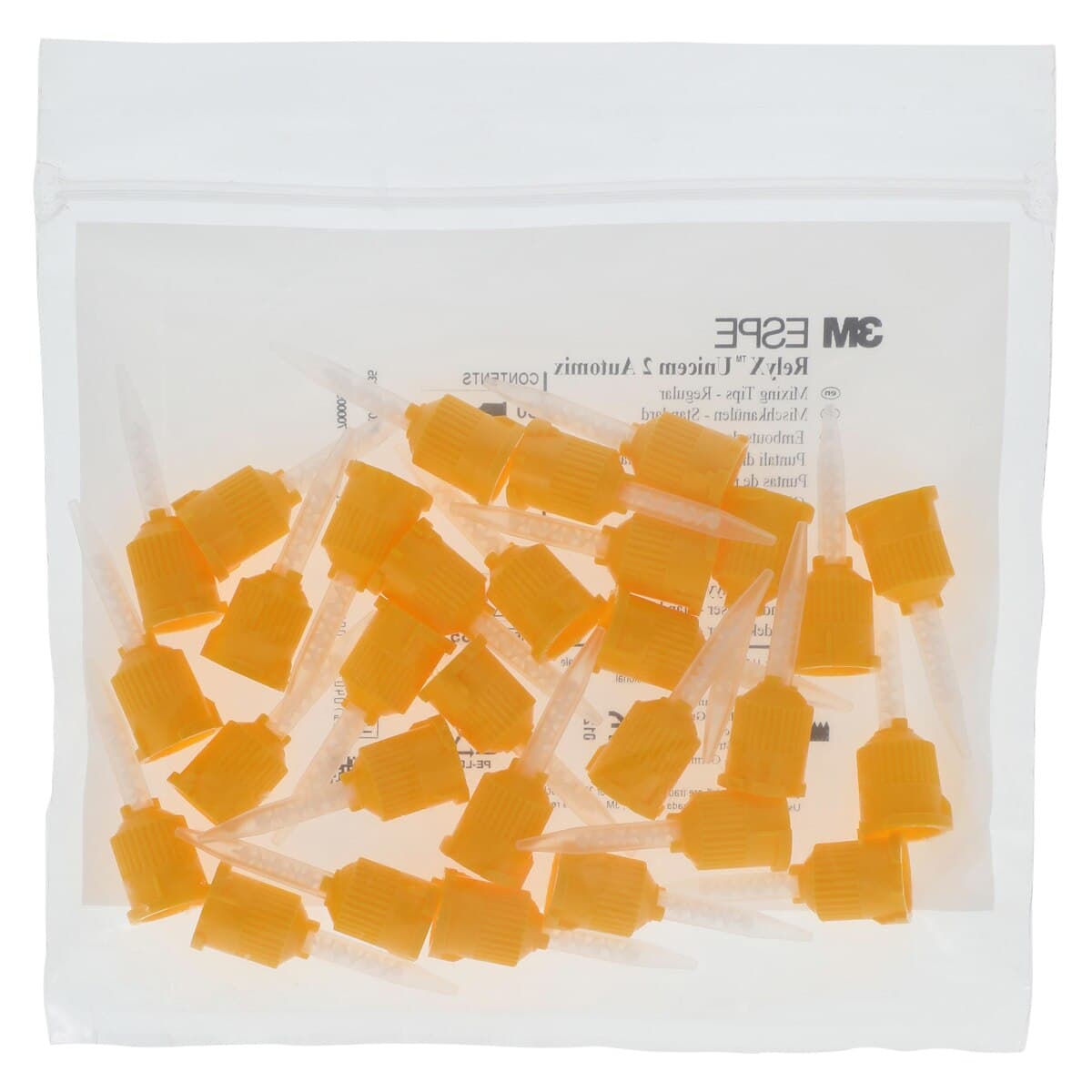 3M RelyX Unicem 2 Automix Mixing Tips, Regular, Yellow, 1:1, Refill, 30/Pack, 56851 thumbnail 3