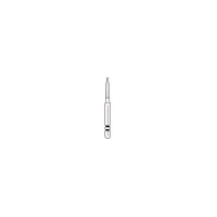 Two Striper® Diamond Bur, Flame, Fine, Friction Grip (FG), #260.6.5, 1.3 mm Major / 0.4 mm Minor Diameter, 6.5 mm Length, Red Ring, 5/Pkg, 2015152 - Two Striper® Diamond Burs – FG, Fine, Red, Flame - # 260, 1.3 mm Major/0.4 mm Minor Diameter, 6.5 mm Length - Image 1