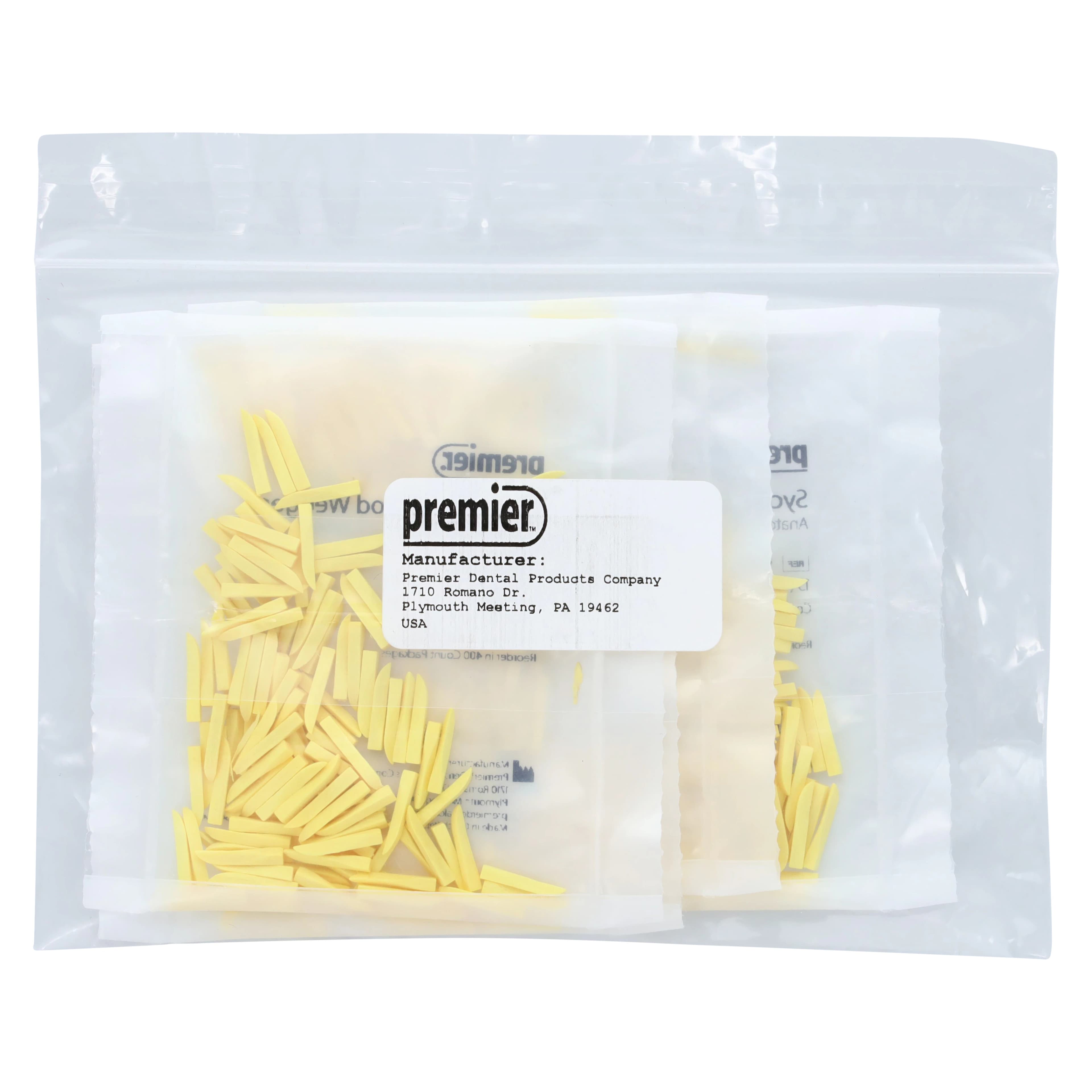 Sycamore Wood Wedges, #13, Yellow, 13 mm, 400/Pk, 9061102 - Sycamore Wood Wedges, # 13, Yellow, 400/Pk, 9061102 - Image 1