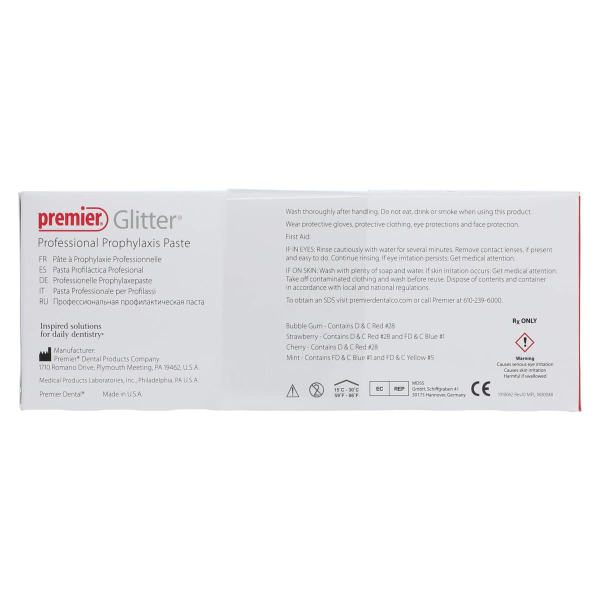 Glitter Prophy Paste, Extra Coarse, Mint, with Fluoride, 200 Unit-Dose Cups/Box, 9007406 thumbnail 3