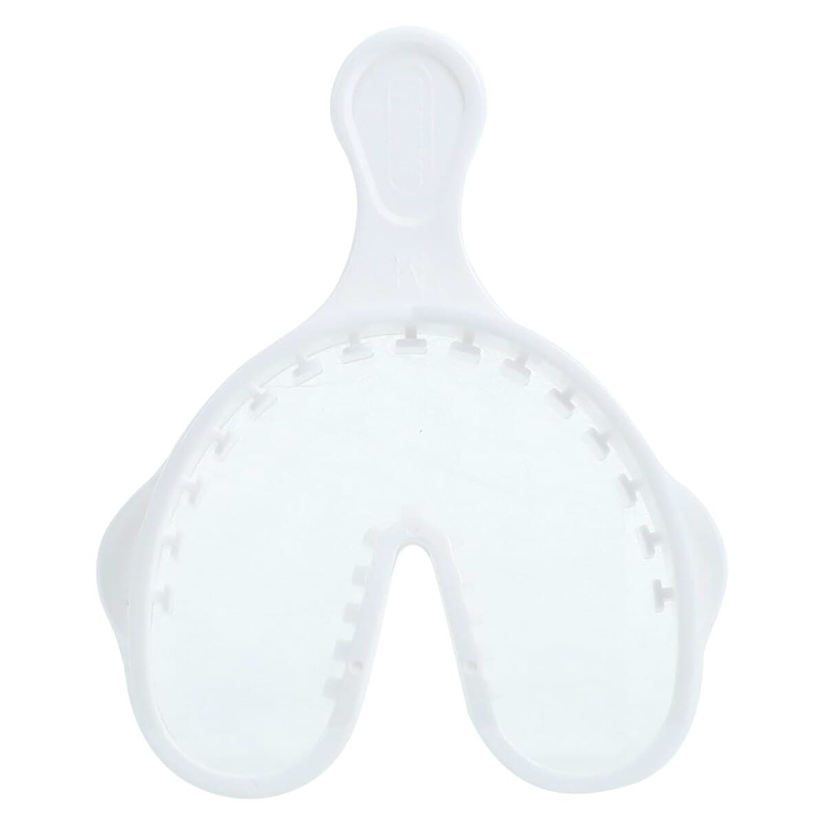 Alfa™ Triple Tray® Double Arch Impression Trays, Medium, White, 24/Box, 1006323 thumbnail 2