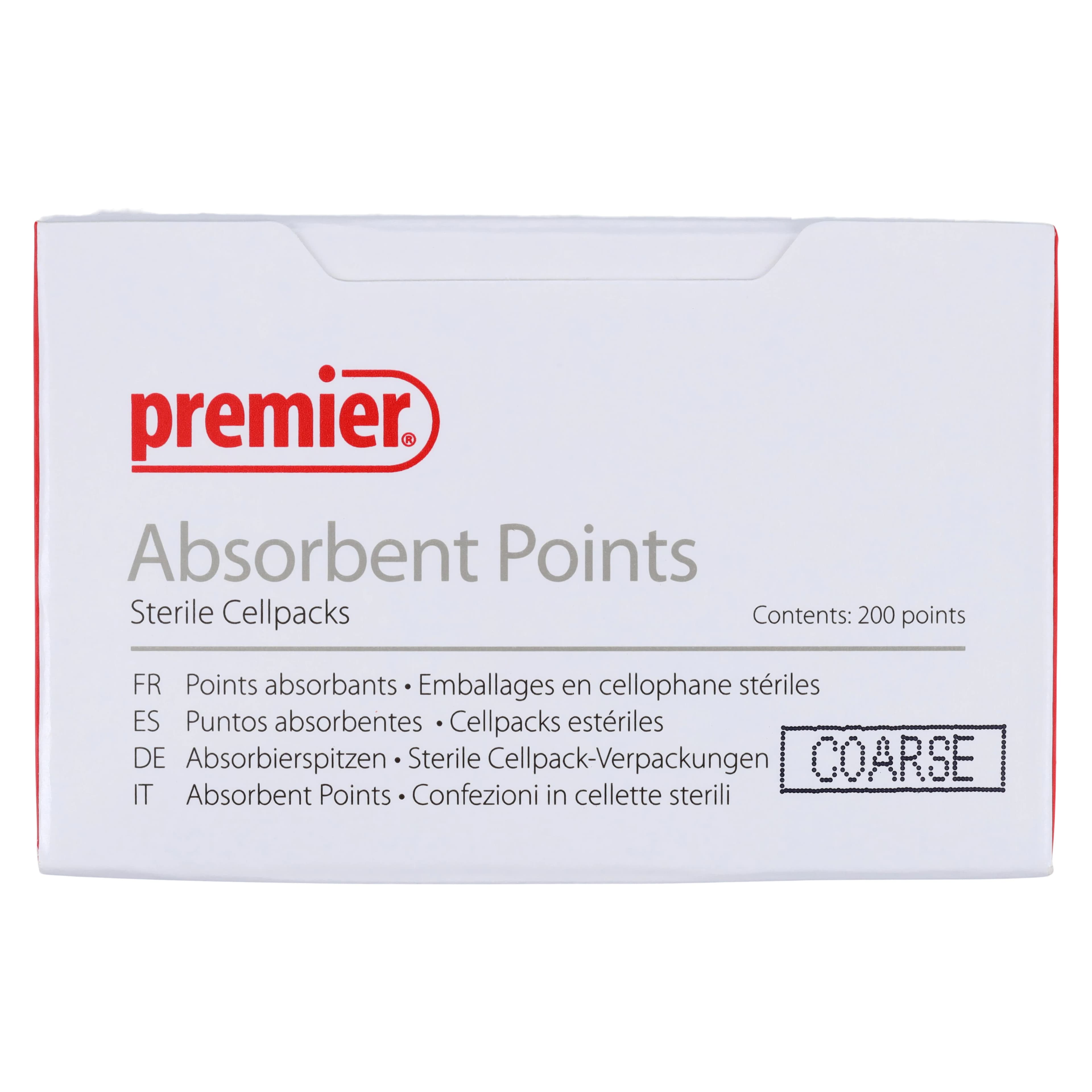 Premier Absorbent Paper Points, Sterile, Coarse (Size C), White, Cell Pack, 200/Pk, 9055105 thumbnail 7