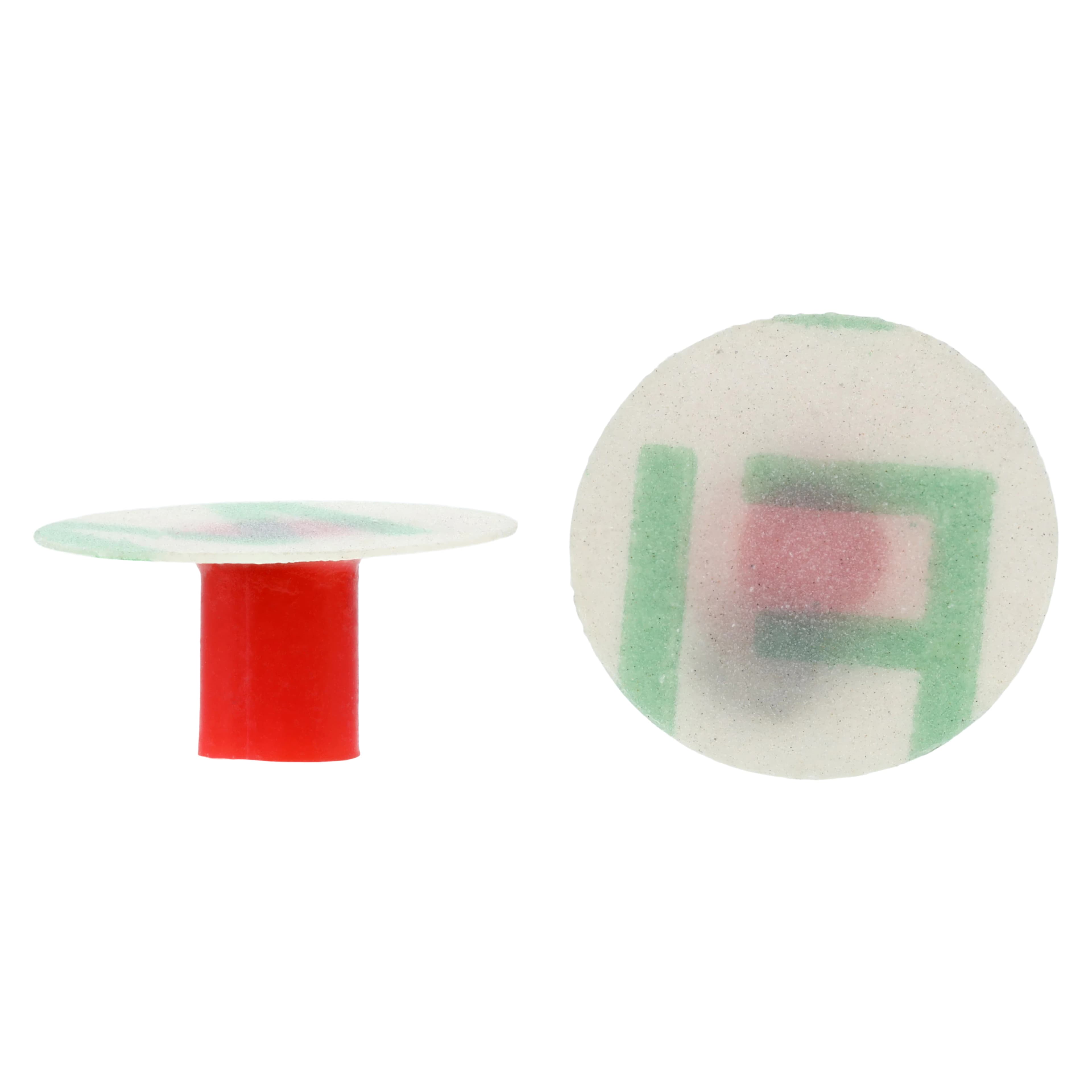 Poli-Pro Disc Composite Polishers, Refill, 1/2" (12 mm), Fine, Double-Sided Grit, Red, 40/Pk, 2019076 thumbnail 3
