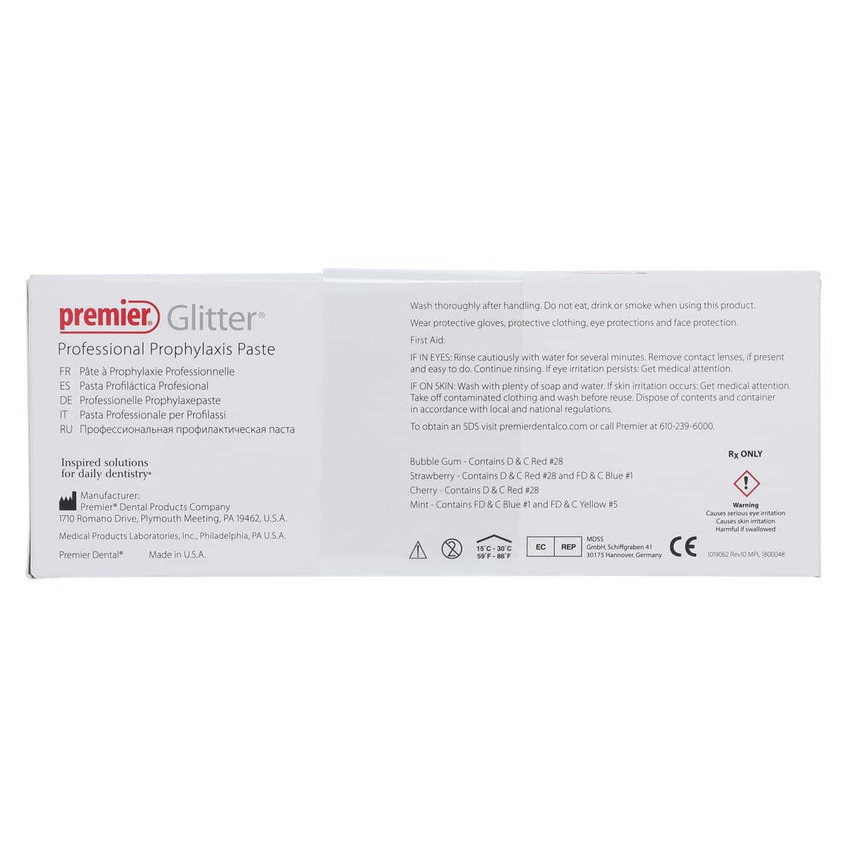 Glitter Prophy Paste, Without Fluoride, Coarse, Mint, 200 Unit Dose Cups/Box, 9007440 thumbnail 3