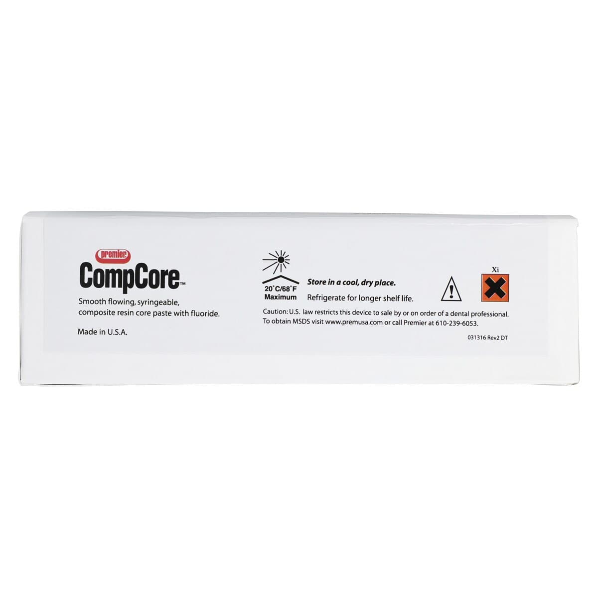 Premier CompCore Composite Core Build-Up Material, Natural Shade, Hand Mix Single Shade Kit, 28 g, 3001405 thumbnail 7