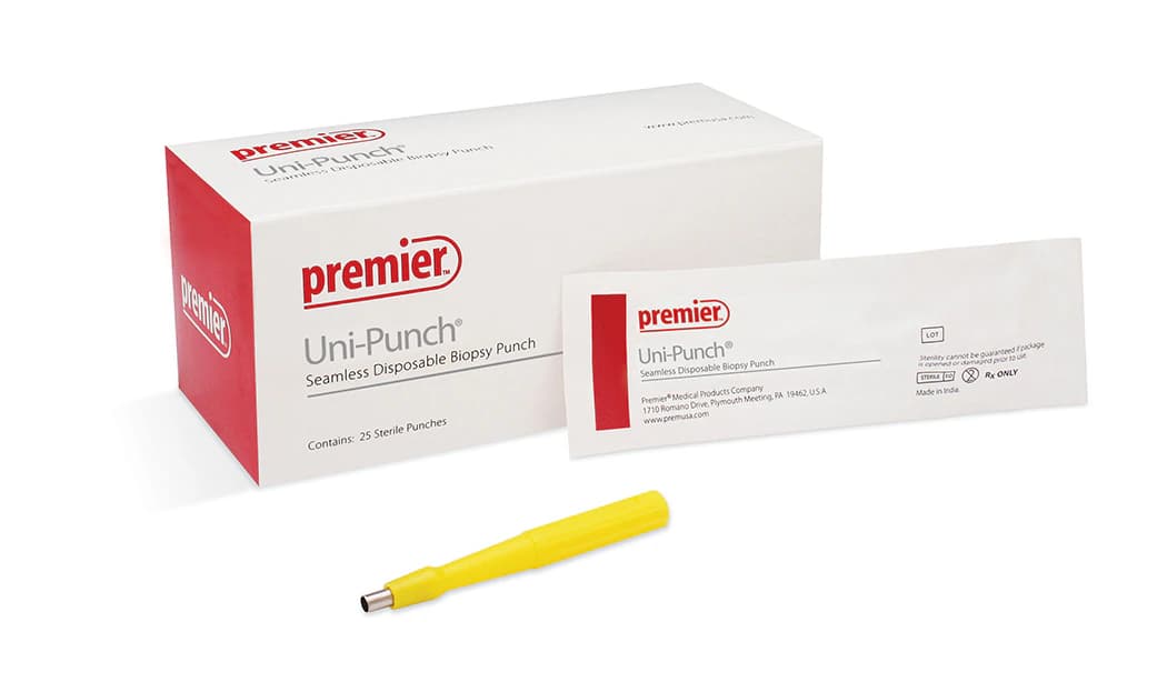Uni-Punch Seamless Disposable Biopsy Punch, 4 mm, Sterile, 25/Box, 9033504 thumbnail 2