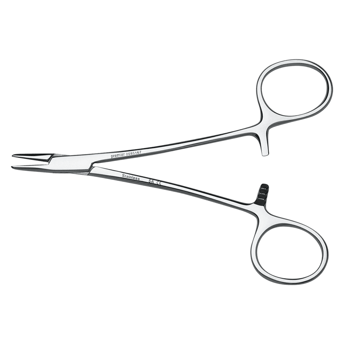 Premier Dental Baumgartner Needle Holder, 5" (12.7 cm), Stainless Steel, 1 Each - Needle Holder Baumgartner 5'' - Image 1