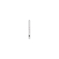 Two Striper® Diamond Bur, FG Friction Grip, Coarse, Green, Cylinder Bevel End, #244.10, 1.3 mm Major/0.5 mm Minor Diameter, 10 mm Length, 5/Pk, 2015064 - Two Striper® Diamond Burs – FG, Coarse, Green, Cylinder Bevel End - # 244, 1.3 mm Major/0.5 mm Minor Diameter, 10.0 mm Length - Image 1