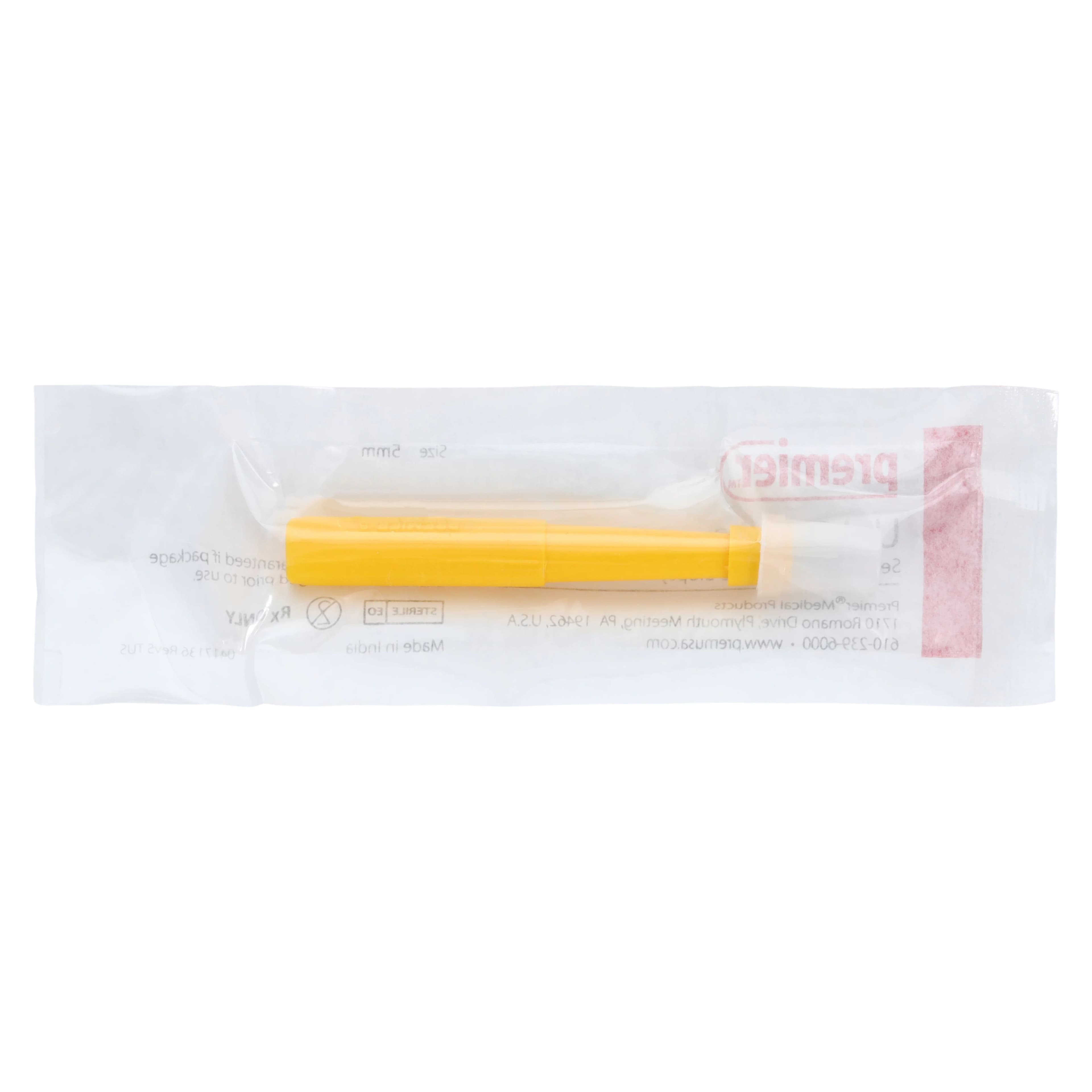 Uni-Punch Sterile Disposable Biopsy Punch, 5 mm, 50/Box, 9033515 thumbnail 2