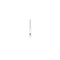 Two Striper TS2000 Diamond Bur FG, Round-End Taper, 2003.10, Coarse, Green, 1.4 mm Major/0.9 mm Minor, 5/Pk, 2000040 - Two Striper&reg; TS2000&trade; Diamonds - 2003.1 - Image 1