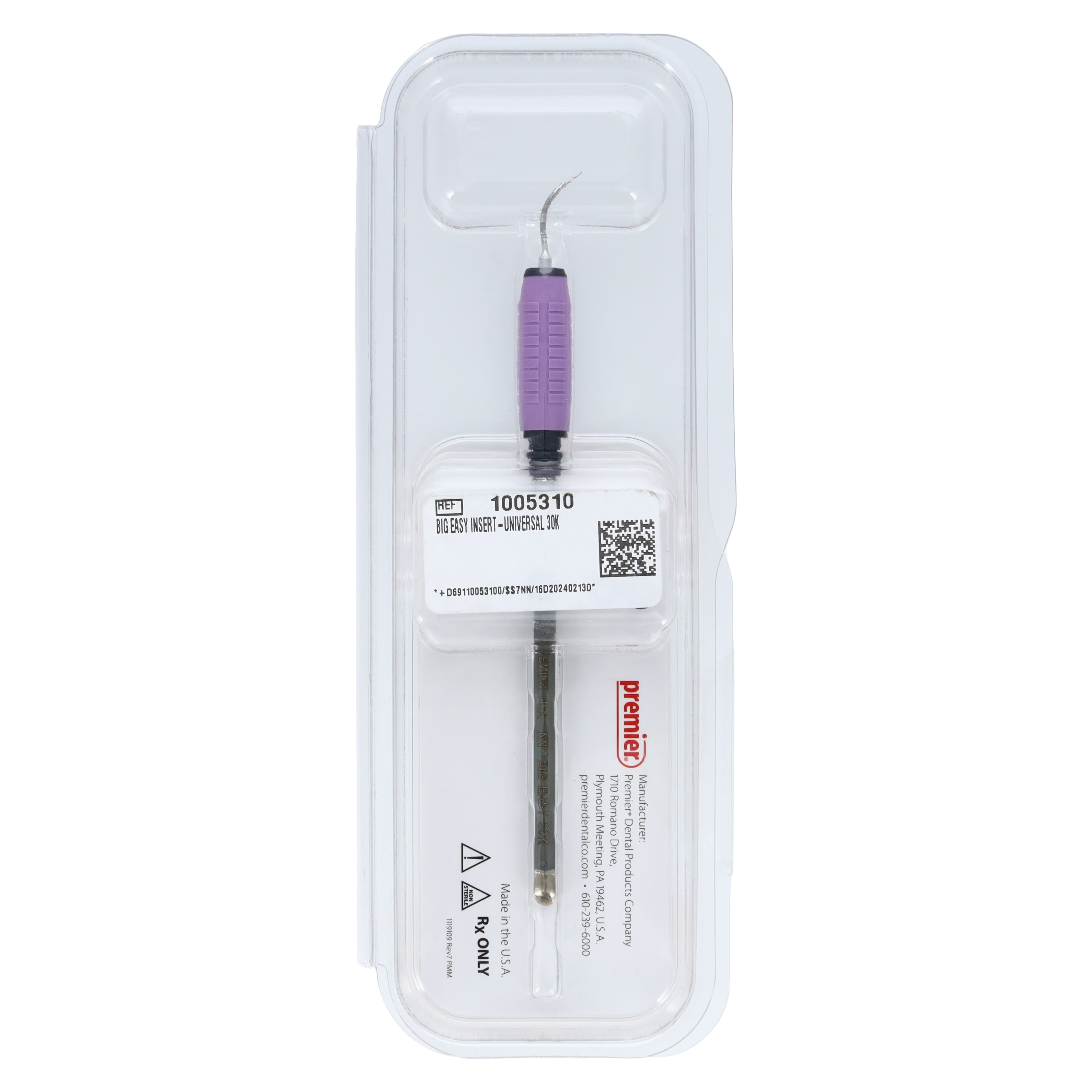 Premier Big Easy Ultrasonic Insert, #10 Universal, 30 kHz, Purple, 1005310 thumbnail 2
