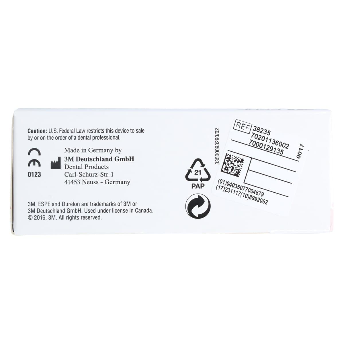Durelon CD Carboxylate Luting Cement, Triple Pack, Regular Set, 3 x 20 g Powder, 40 mL Liquid CD Dispenser, 38235 thumbnail 9