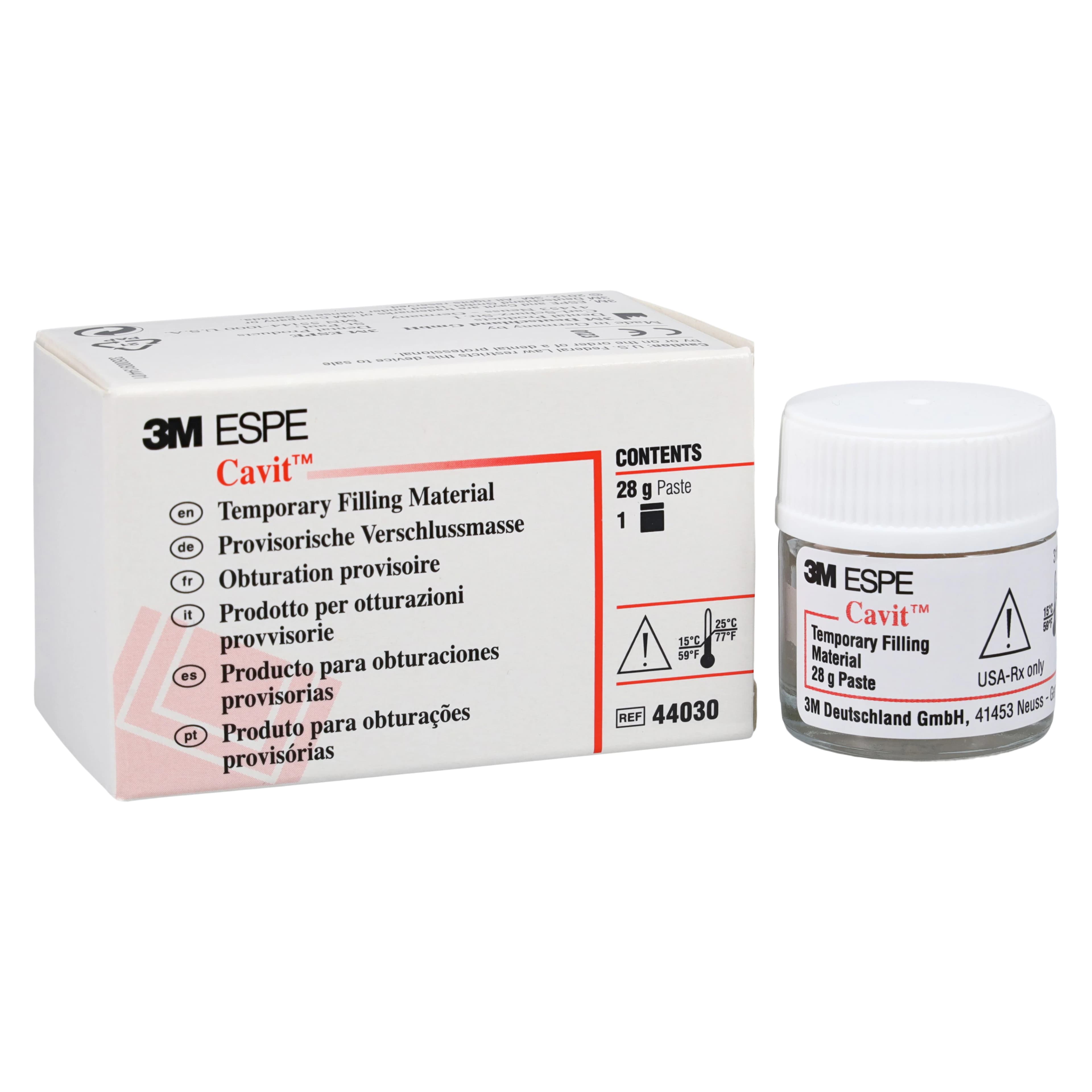 3M Cavit Original Temporary Filling Material, Hard Set, Pink, 28 g Jar, 1/Pk, 44030 thumbnail 2