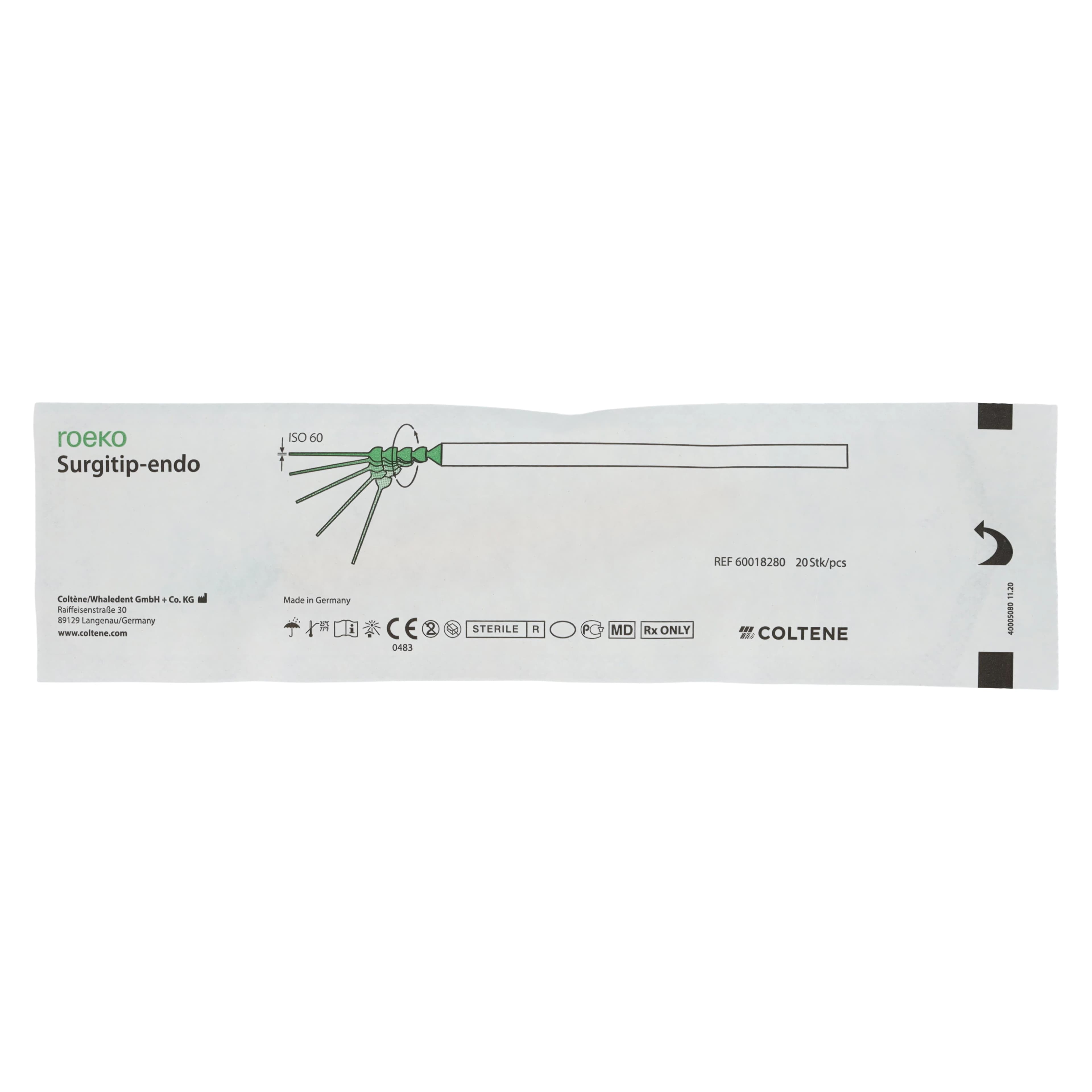 Roeko Surgitip-Endo Endodontic Aspirating Tips, ISO 60, 0.35 mm, Sterile, 20/Pk, 60018280 thumbnail 3