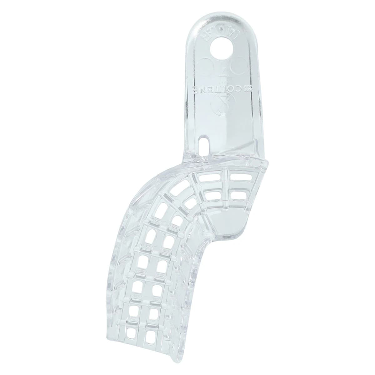 President Disposable Perforated Impression Tray, #7 Upper Left/Lower Right Quadrant, Clear, 12/Pk, C6907 - President, Impression Tray, Disposable, Clear, Perforated, # 7, Upper Left/Lower Right Quadrant, 12/Pk, C6907 - Image 1