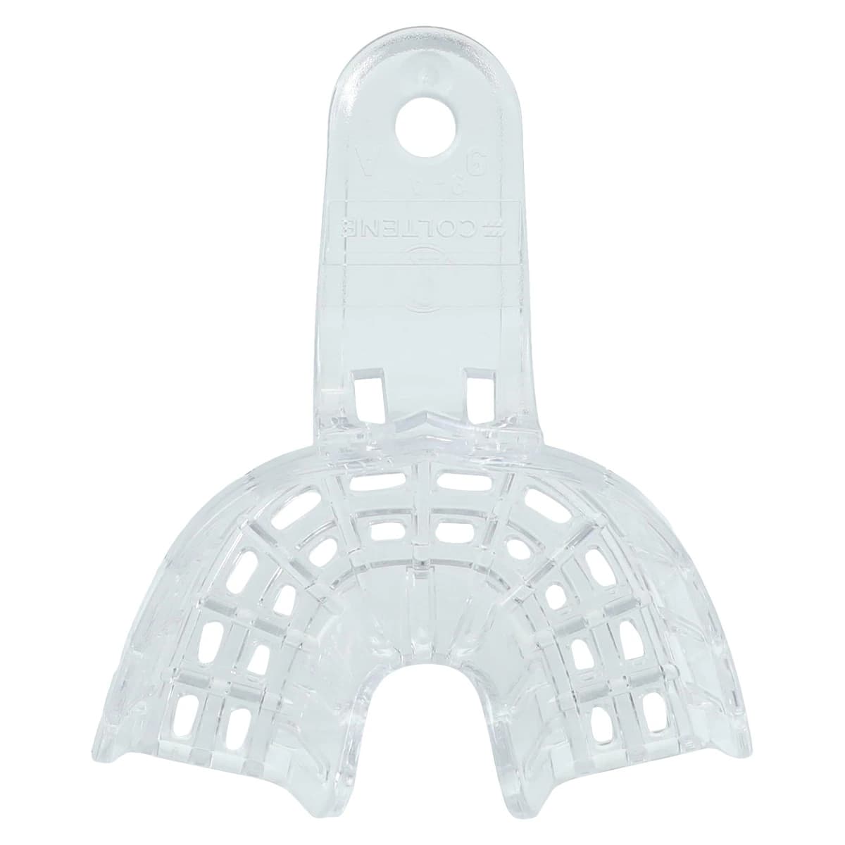 President Disposable Impression Trays, #9 Anterior Universal, Clear, Perforated, 12/Pk, C6909 - President Impression Trays - Image 1