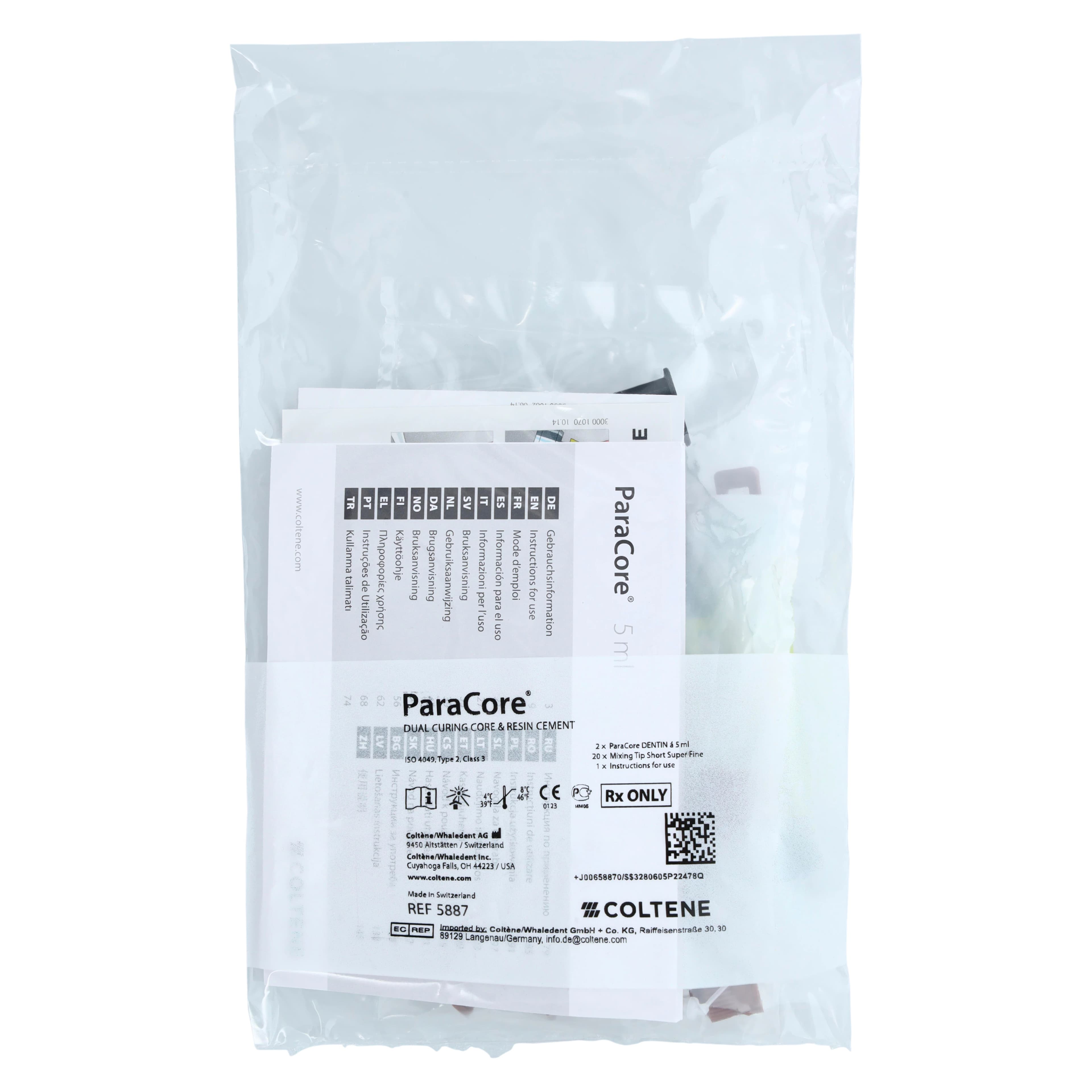 ParaCore Automix Dentin Refill, Dual-Cure Glass-Reinforced Core Build-Up Material, 5 ml Syringes, 2/Pk, C5887 thumbnail 6