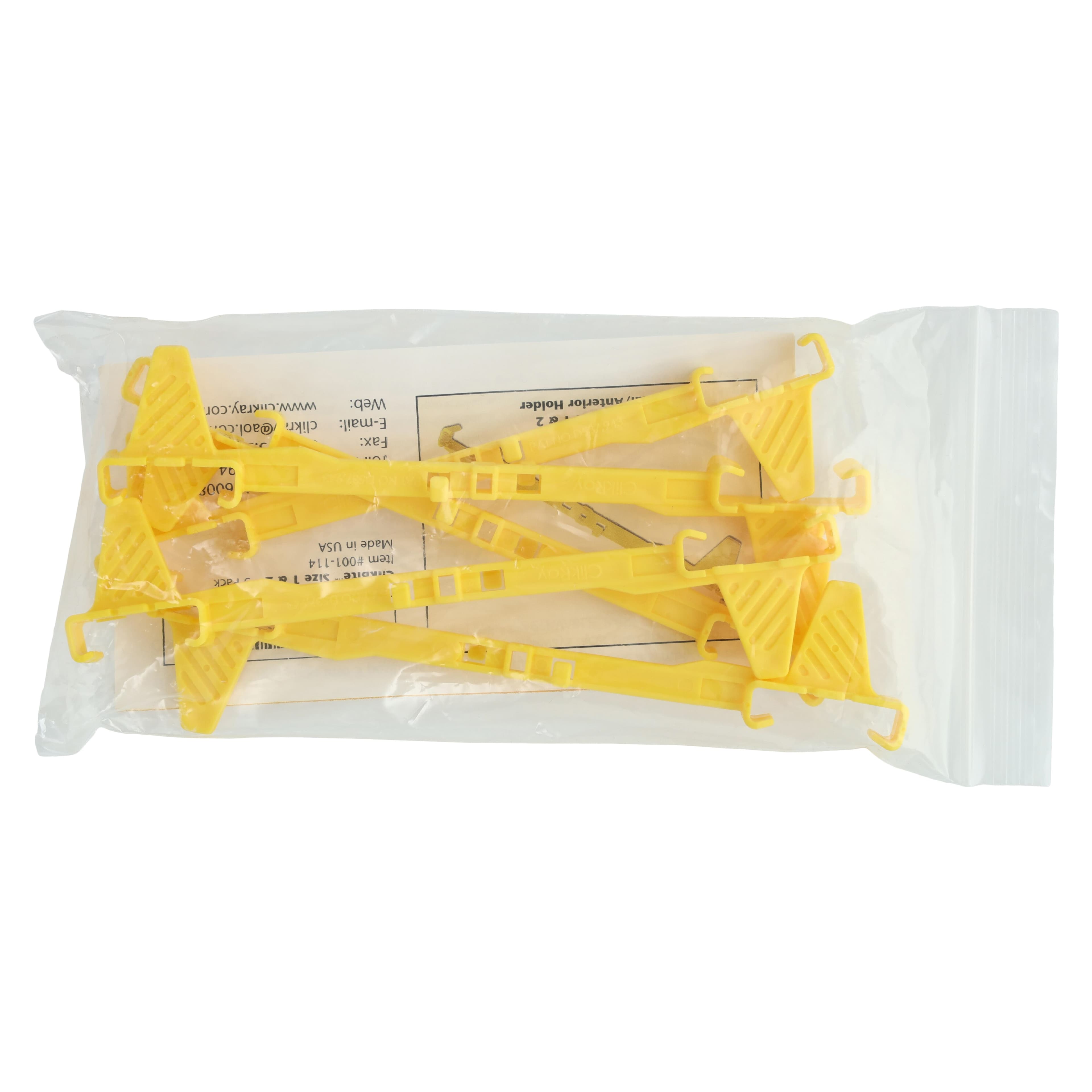 ClikRay™ ClikBite KV Sensor Holder, Size 1/2, Vertical, Dark Yellow, 5/Pkg, 001-114 thumbnail 4