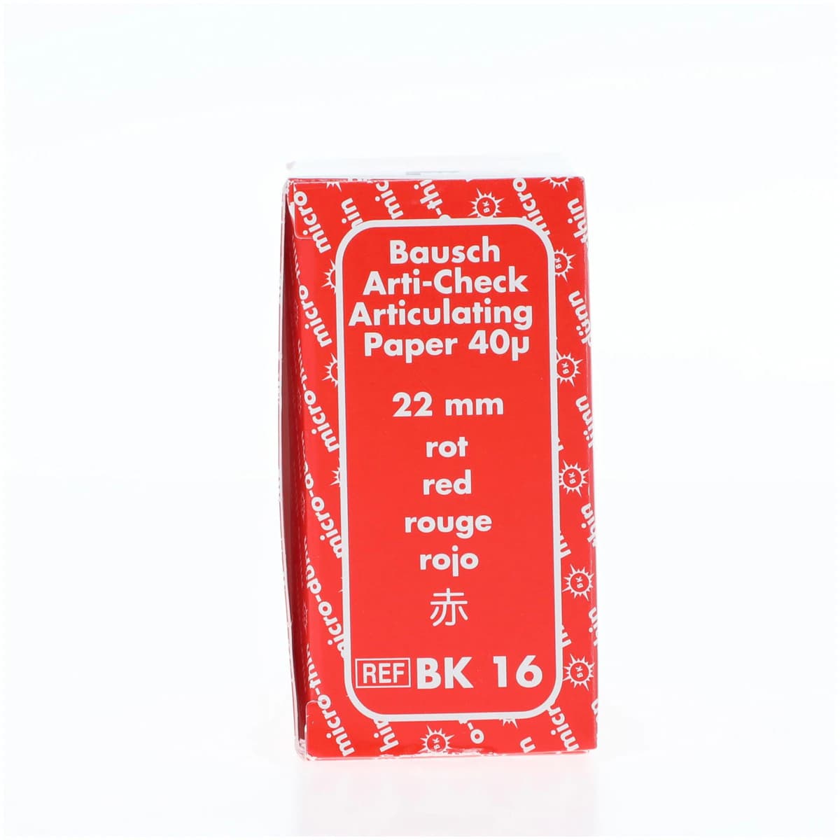 Arti-Check Articulating Paper Roll, 40 Microns, Red, 22 mm x 10 m/Roll, BK-16 thumbnail 2