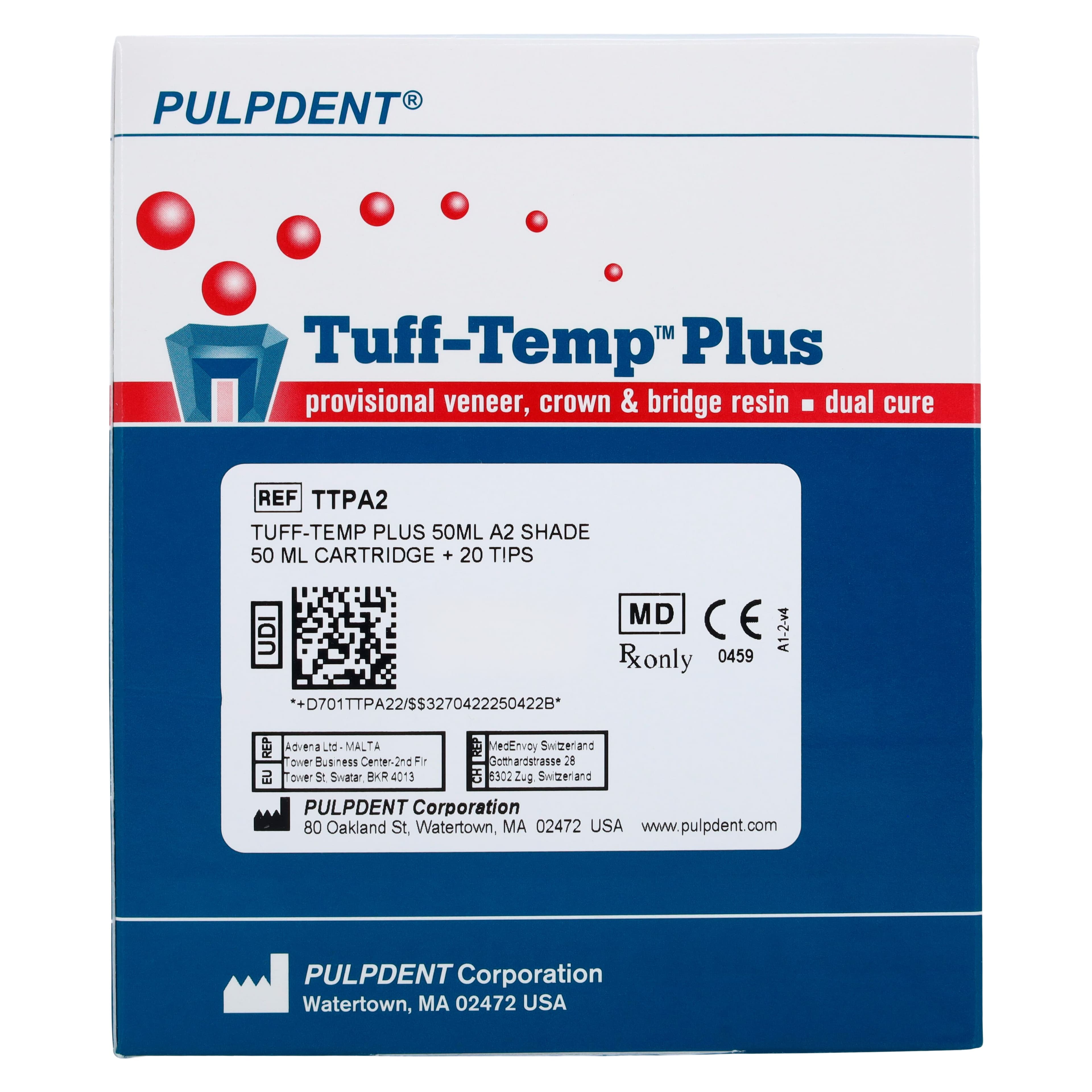 Tuff-Temp Plus Automix Cartridge Kit, A2, 50 ml, TTPA2 thumbnail 12