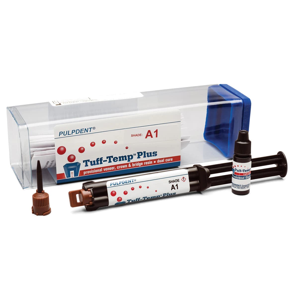 Tuff-Temp Plus Automix Syringe Kit, Provisional Veneer/Crown & Bridge Resin, Shade A1, 5 ml, TTP5A1 - Tuff-Temp Plus, Automix Syringe, 5 ml, A1, 1/Pk, TTP5A1 - Image 1
