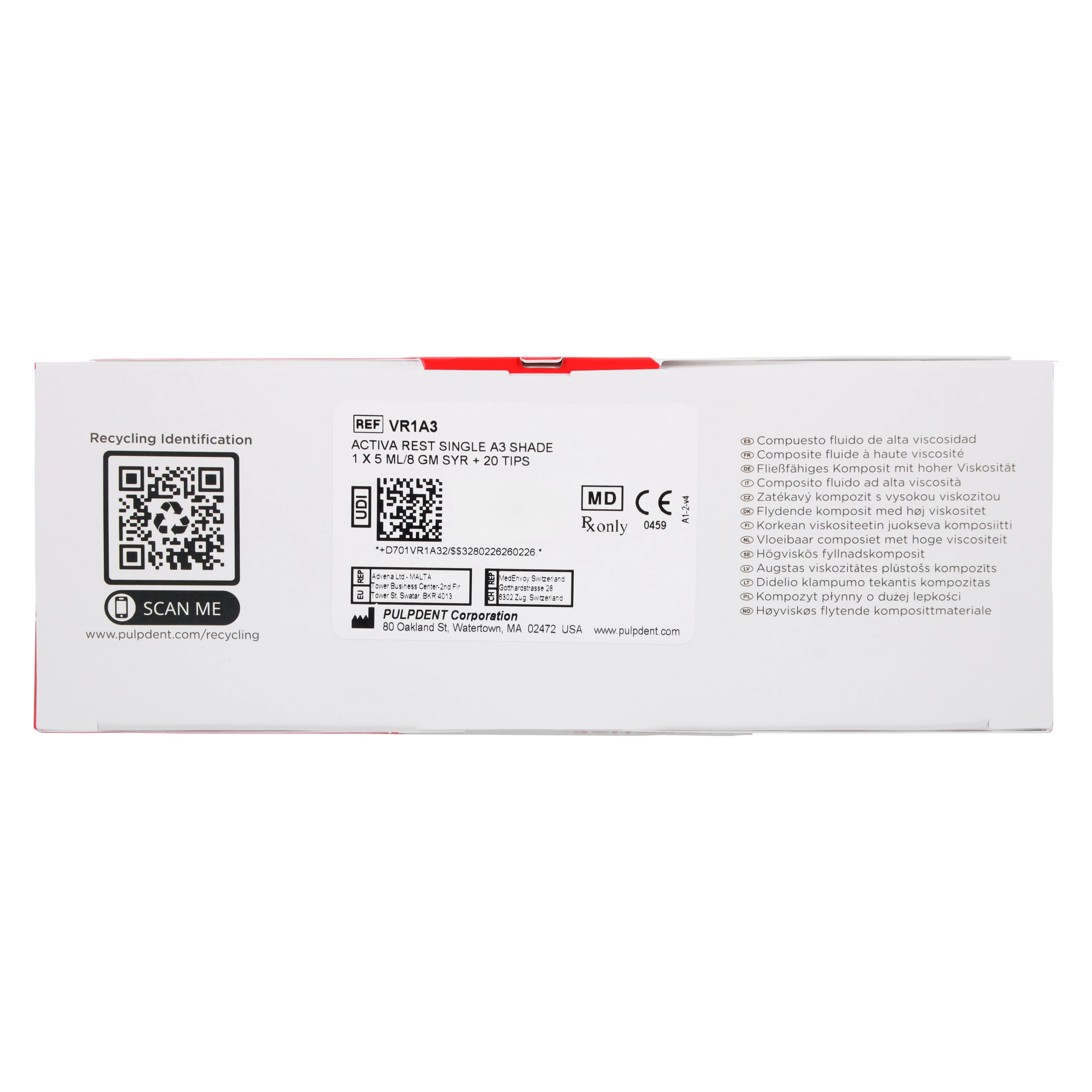 Activa BioACTIVE-Restorative Single Refill, A3, 5 mL (8 g) Syringe + 20 Mix Tips, VR1-A3 thumbnail 10
