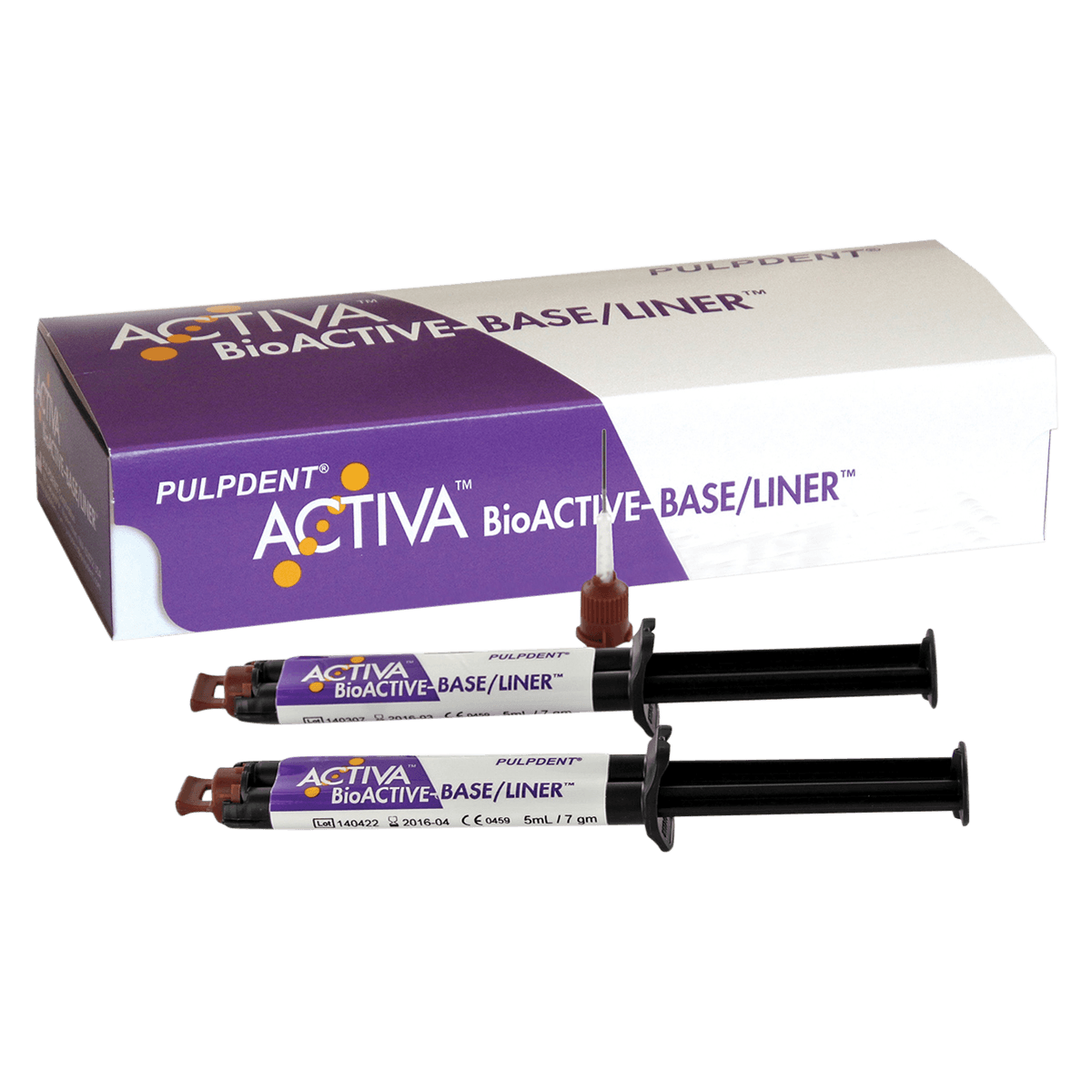 Activa BioACTIVE Base/Liner Value Pack, 2 x 5 ml/7 g Syringes + 40 Automix Tips, VB2 thumbnail 3