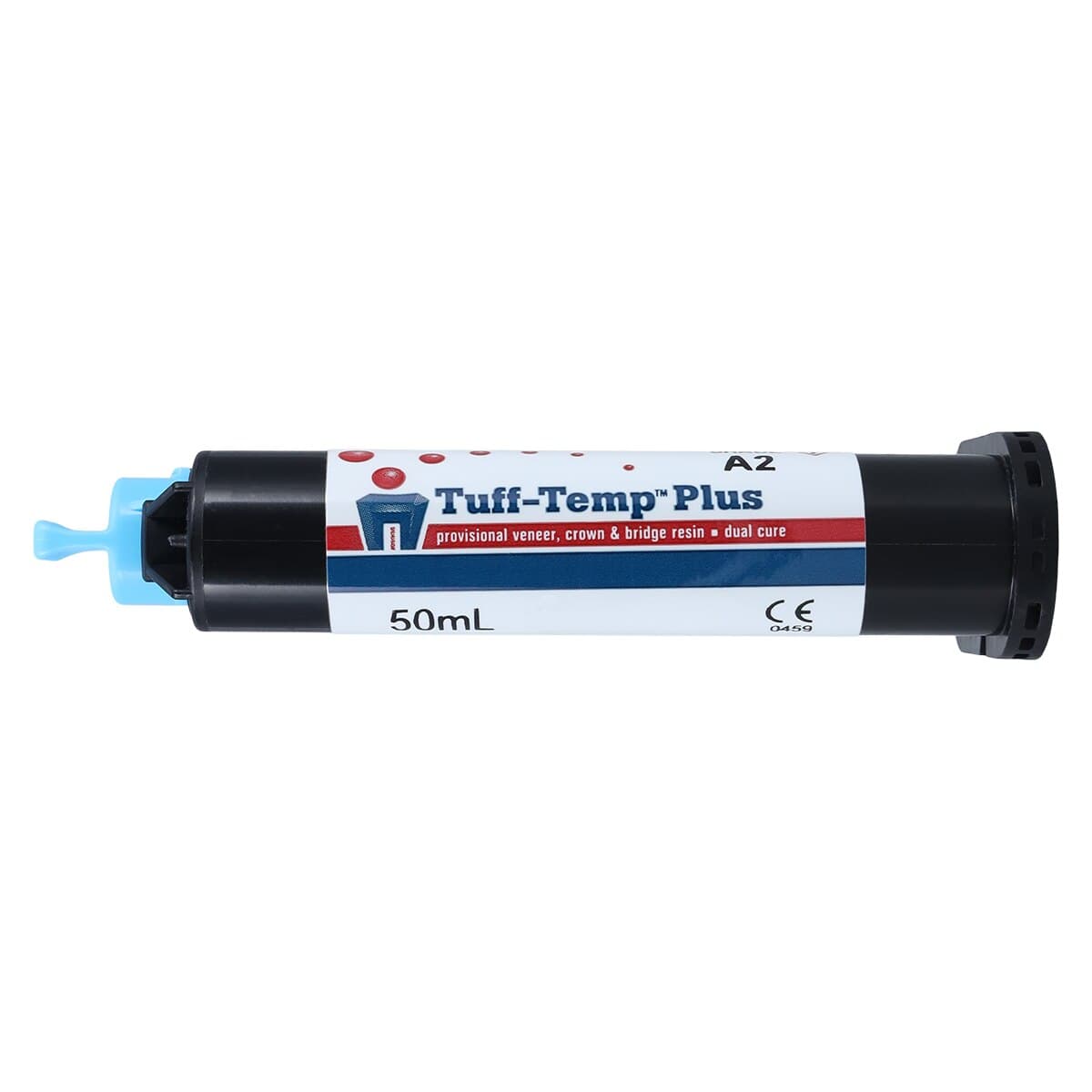 Tuff-Temp Plus Dual-Cure Provisional Crown & Bridge Resin, A2, 50 mL Automix Cartridge Refill with 10 Automix Tips, TTP50A2 thumbnail 4