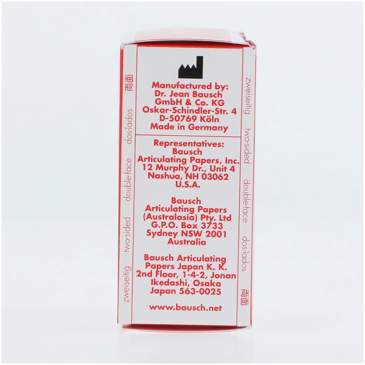 Arti-Fol II Ultra-Thin Two-Sided Articulating Film, 8 Microns, 22 mm x 20 m, Red/Red, 1 Roll/Pk, BK25 thumbnail 4