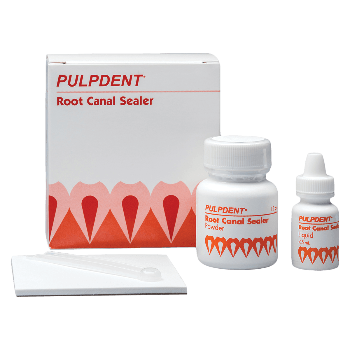 Pulpdent Root Canal Sealer Complete Kit, 15 g Powder, 7.5 mL Liquid, Mixing Pad & Scoop, RK thumbnail 2