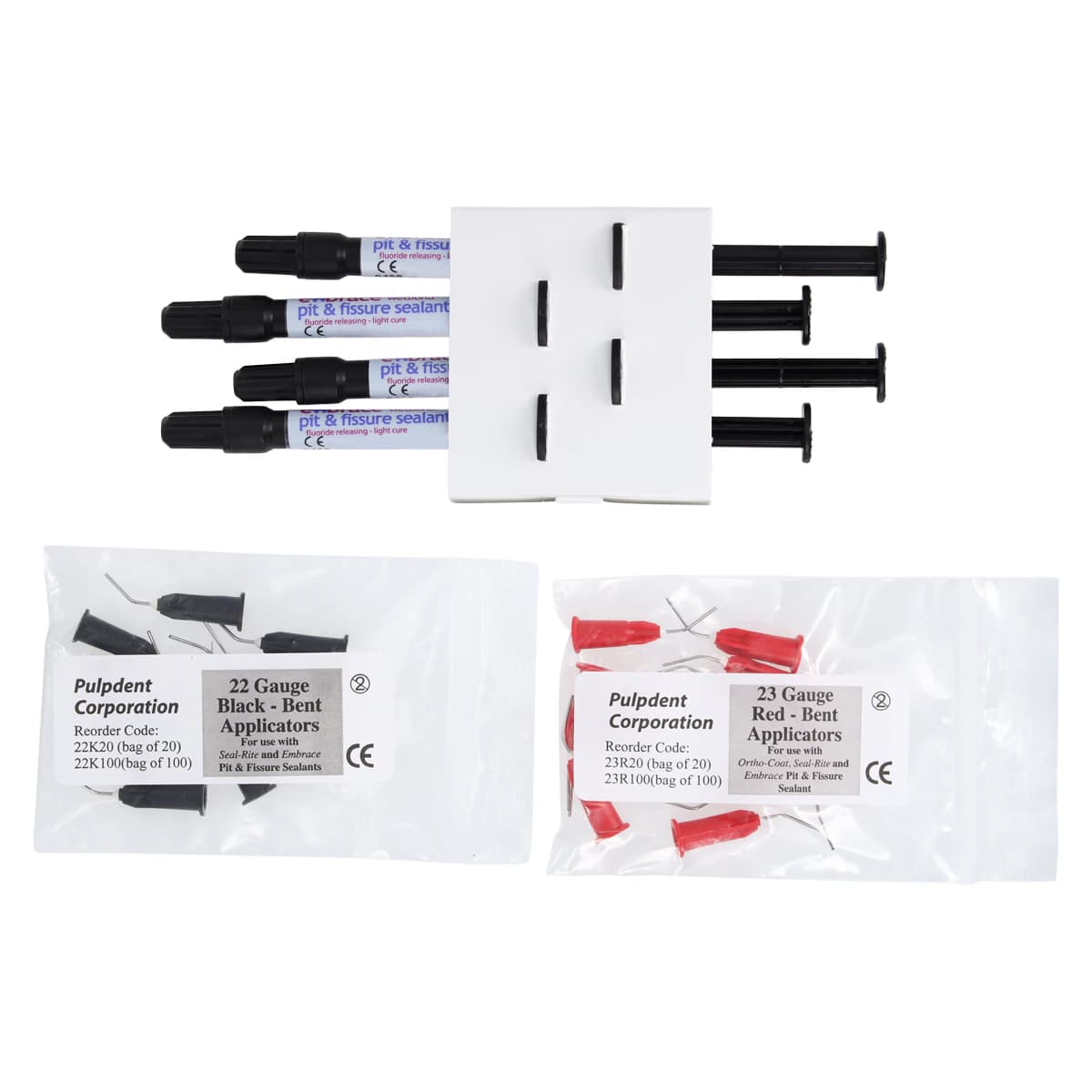 Pulpdent Embrace WetBond Pit & Fissure Sealant, Off-White, 1.2 mL Syringe, 4/Pk, EMSW thumbnail 2