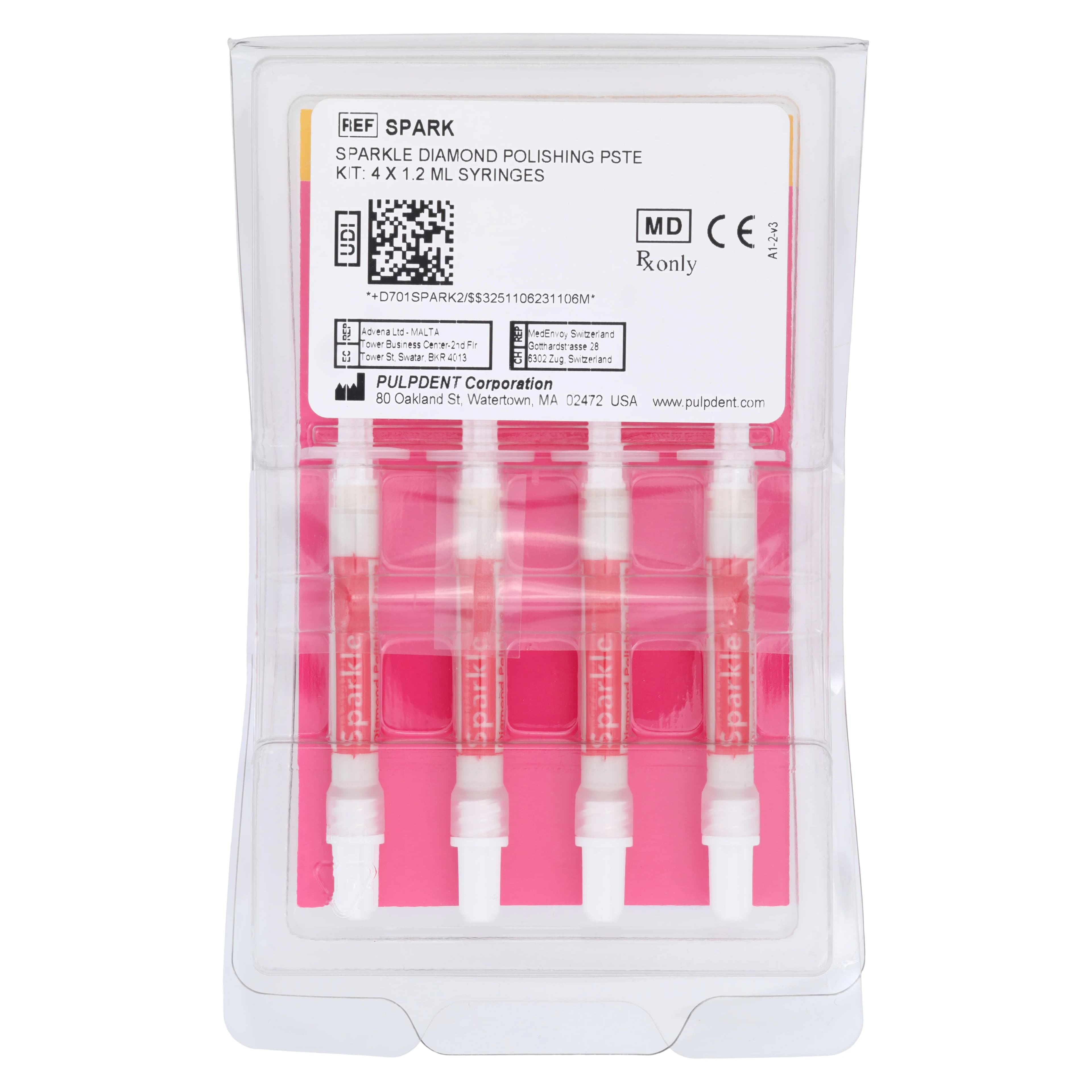 Sparkle Diamond Polishing Paste, 1.2 ml Syringe, 4/Pk, SPARK thumbnail 2