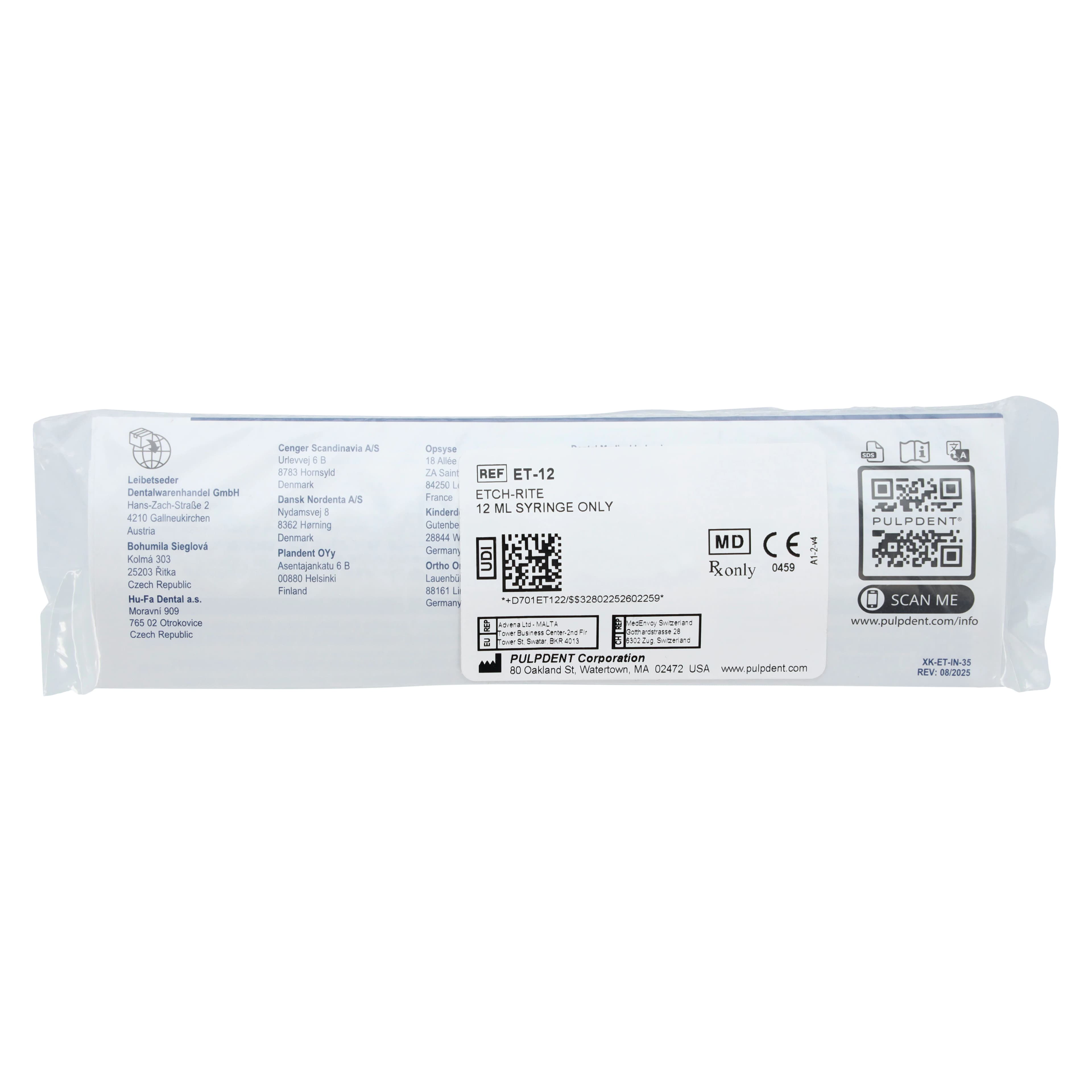 Etch-Rite™ Etching Gel, 38% Phosphoric Acid, 12 mL Syringe Refill, Blue, ET-12 thumbnail 4