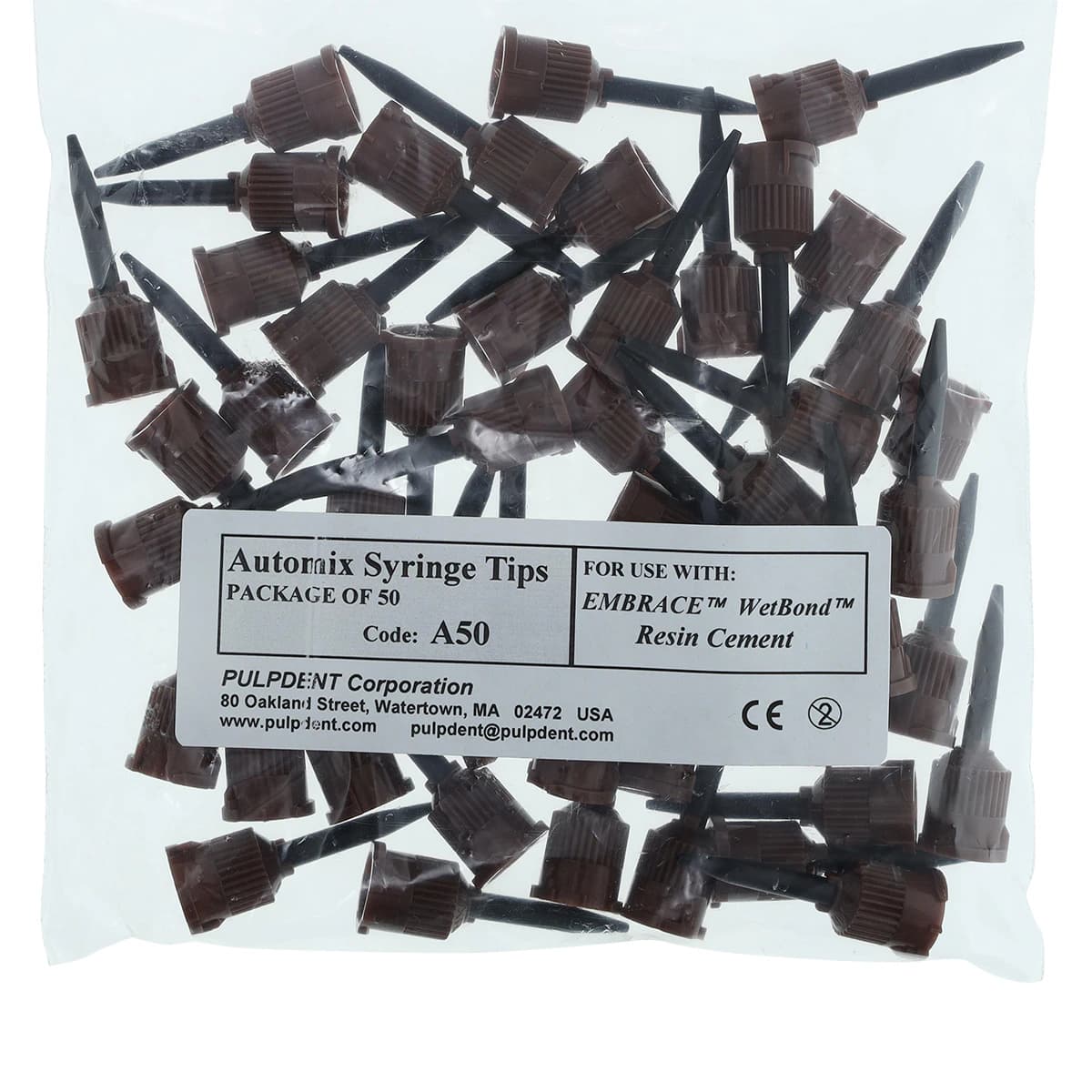 Pulpdent Automix Syringe Tips, Tapered, Brown, 5 ml, 50/Box, A50 thumbnail 4