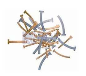 T-Bands, Stainless Steel, Curved/Narrow, 0.002" (0.05 mm) Thick, 100/Pk, BTSC/N - T-Bands, Curved, Narrow, Stainless Steel, 100/Pk, BTSC/N - Image 1