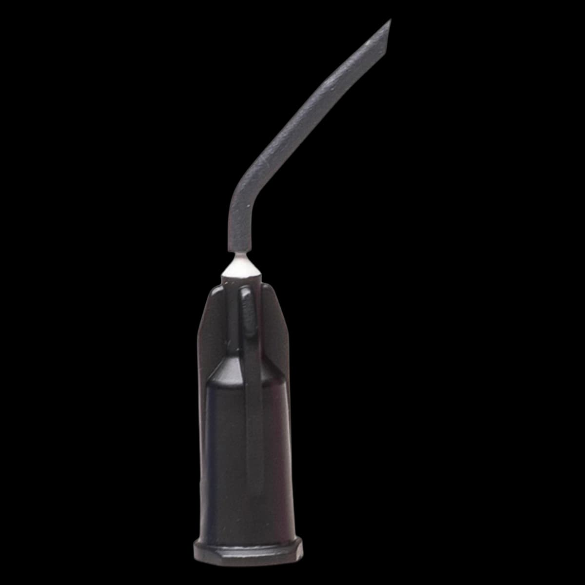 Pulpdent Seal-Rite Pre-Bent Black Dropper Applicator Tips, 22 Ga x 1/2", 15/Pk, 22KK15 - Silane Bond Enhancer Dropper Tips, 22 Ga, 1/2", Black, 15/Pk, 22KK15 - Image 1