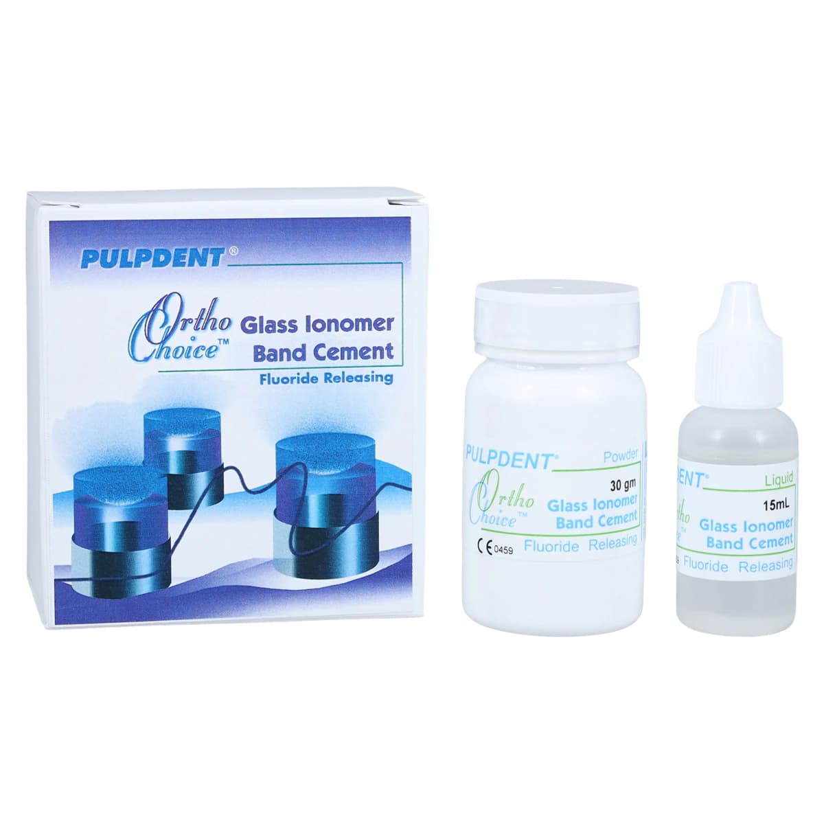 Ortho-Choice Glass Ionomer Band Cement Kit, 30g Powder, 15mL Liquid, OCGI thumbnail 2