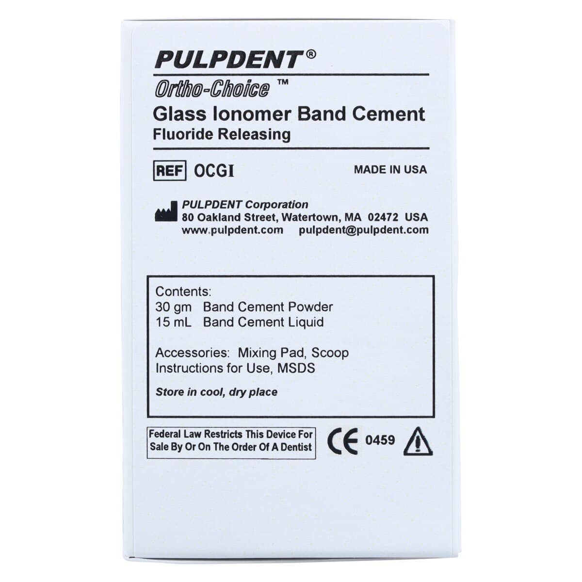 Ortho-Choice Glass Ionomer Band Cement Kit, 30g Powder, 15mL Liquid, OCGI thumbnail 7