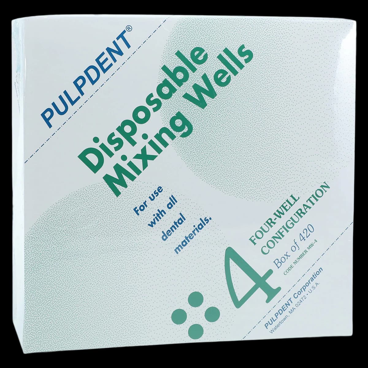 Pulpdent Disposable Mixing Wells, 4-Well, 420/Pkg, MW-4 - Mixing Wells 4-Well 420Bx - Image 1