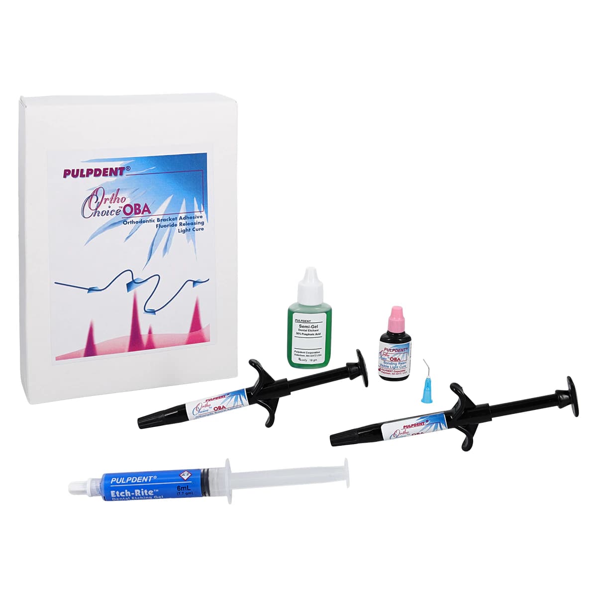 Ortho-Choice OBA Orthodontic Bracket Adhesive, Light-Cure, Fluoride-Releasing, Syringe Kit, 2 x 4 g Syringes, OCBA thumbnail 2