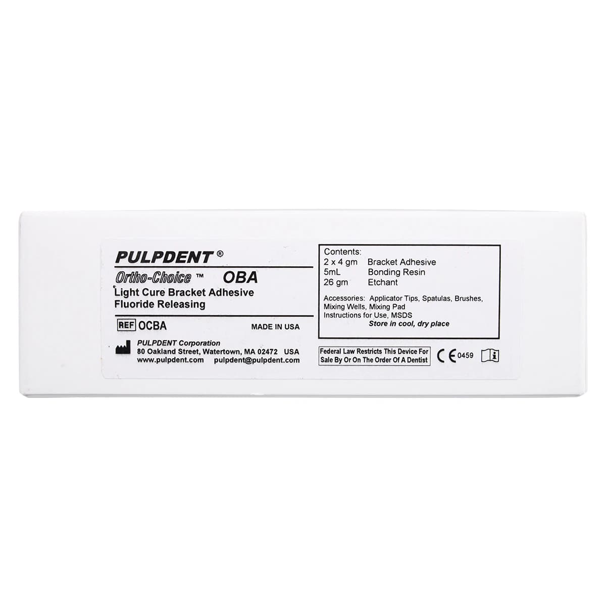 Ortho-Choice OBA Orthodontic Bracket Adhesive, Light-Cure, Fluoride-Releasing, Syringe Kit, 2 x 4 g Syringes, OCBA thumbnail 17