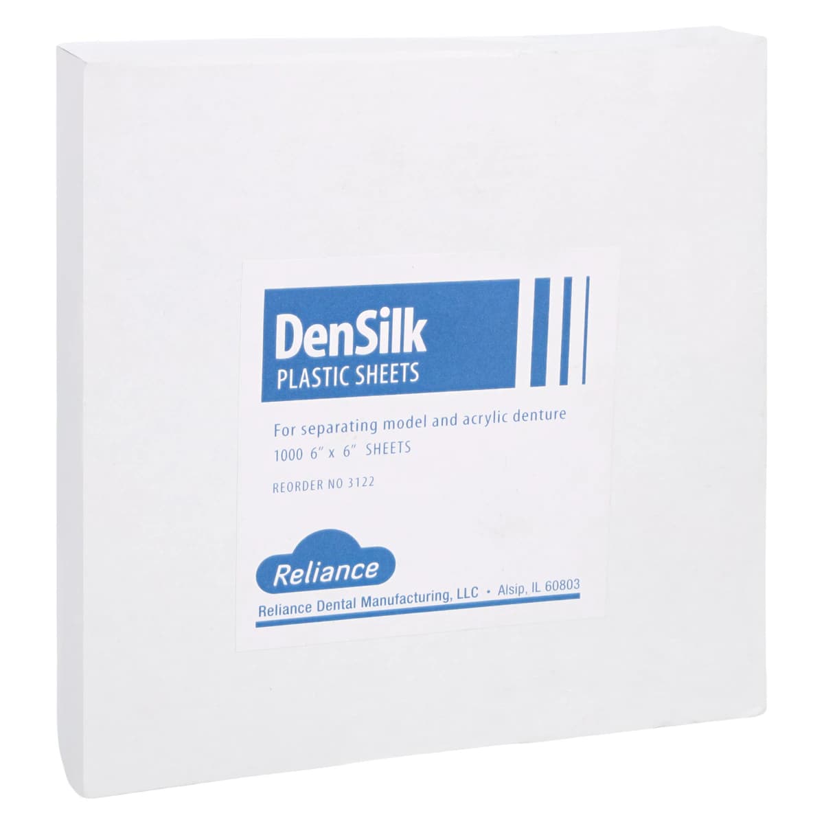 Densilk Plastic Separating Sheets, 6" x 6", 1000/Box - Densilk – 1000/Pack - 6" x 6" Sheets - Image 1