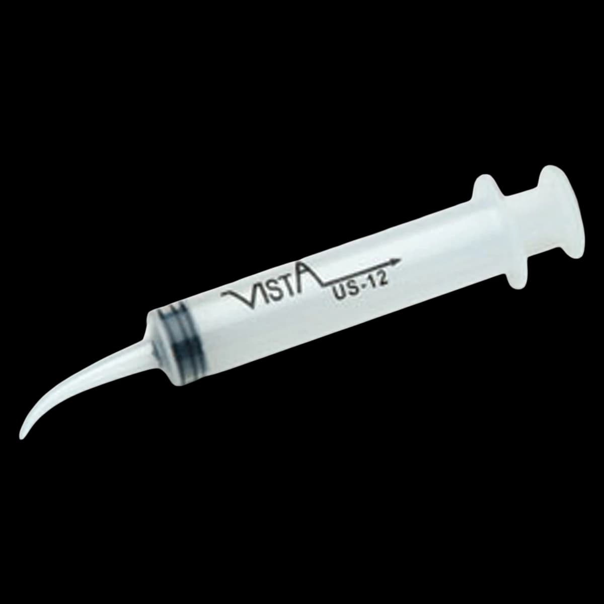 Vista Apex US-12 Utility Syringe, Curved Tip, 12cc, Disposable, 50/Pk, 316600 - US-12 Utility Syringe Curved Tip 50/Pk - Image 1