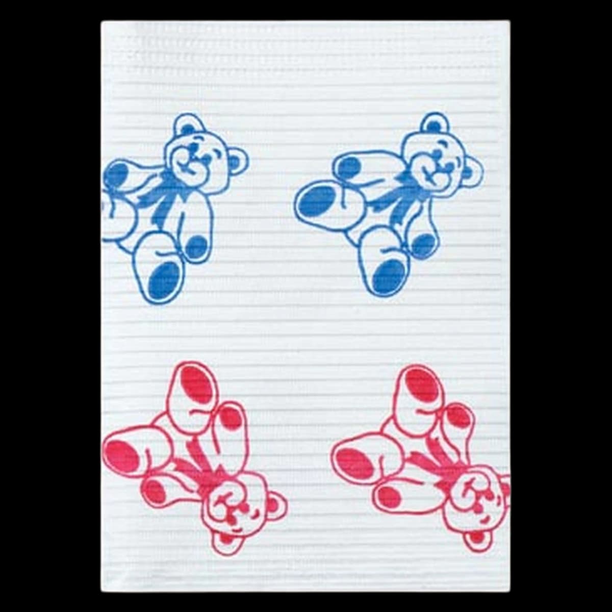 Crosstex PolyBack Patient Bibs, 3-Ply Tissue/1-Ply Poly, 13" x 19", Teddy Bear, 500/Pk, WPXTB - PolyBack Patient Bibs, 3-Ply, 13" x 19", Teddy Bear, 500/Pk, WPXTB (Discontinued) - Image 1