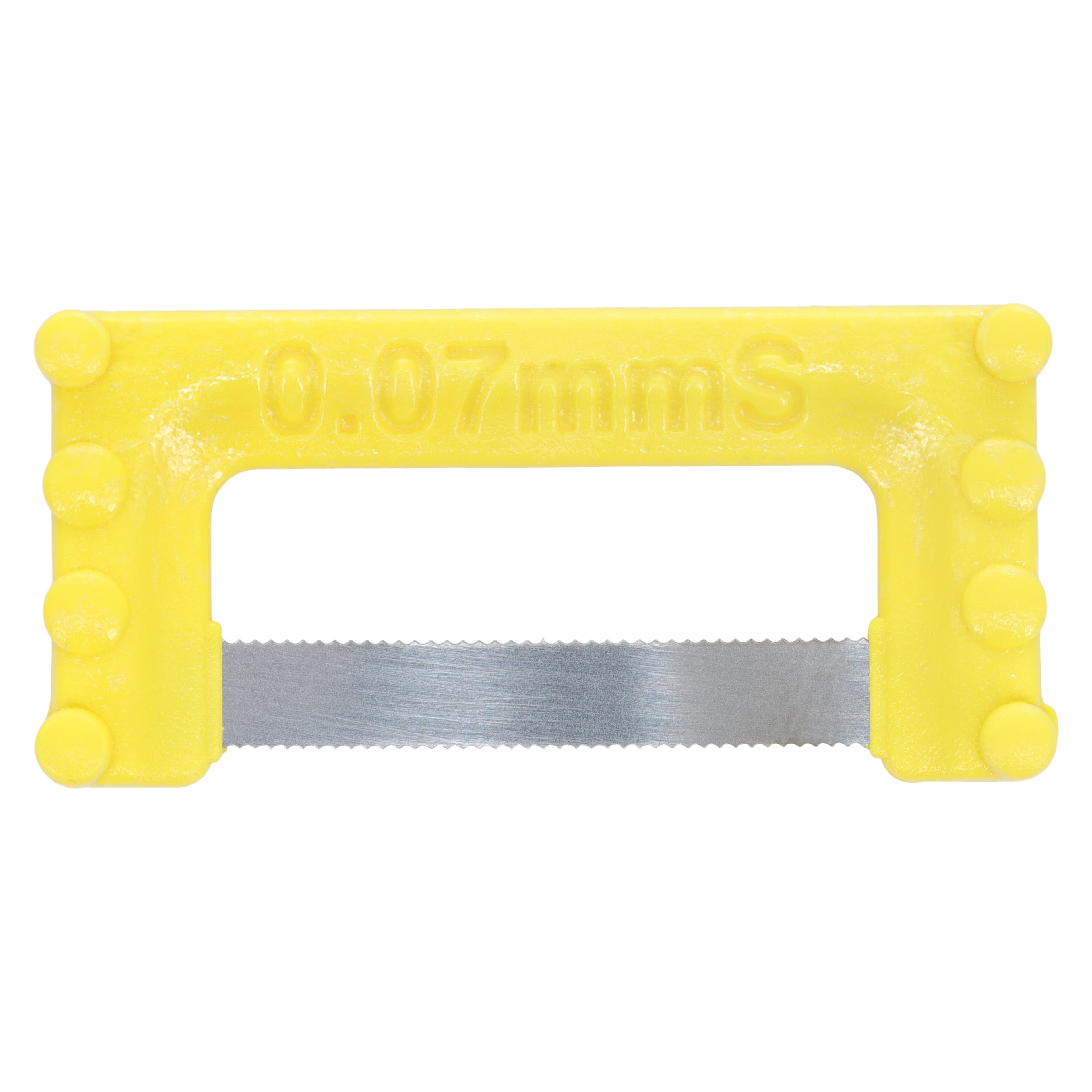 ContacEZ IPR Starter Strip, Yellow, Single-Sided, Extra-Fine, 0.07mm, Serrated, 8/Pack, 32108 thumbnail 3