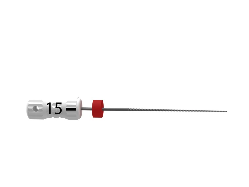 MicroMega B6 K-Files, Size #15 (N015), 25 mm, Stainless Steel, Sterile, 6/Pk, 60029727 thumbnail 2