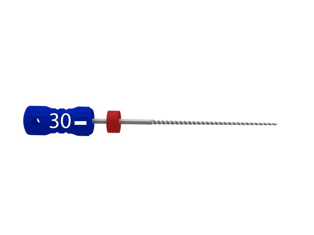 MicroMega B6 K-Files, Size #30, 21 mm, 0.02 Taper, Sterile, 6/Pk, #60029735 - MicroMega B6 K-Files n030 L21 Sterile Pack of 6 - Image 1