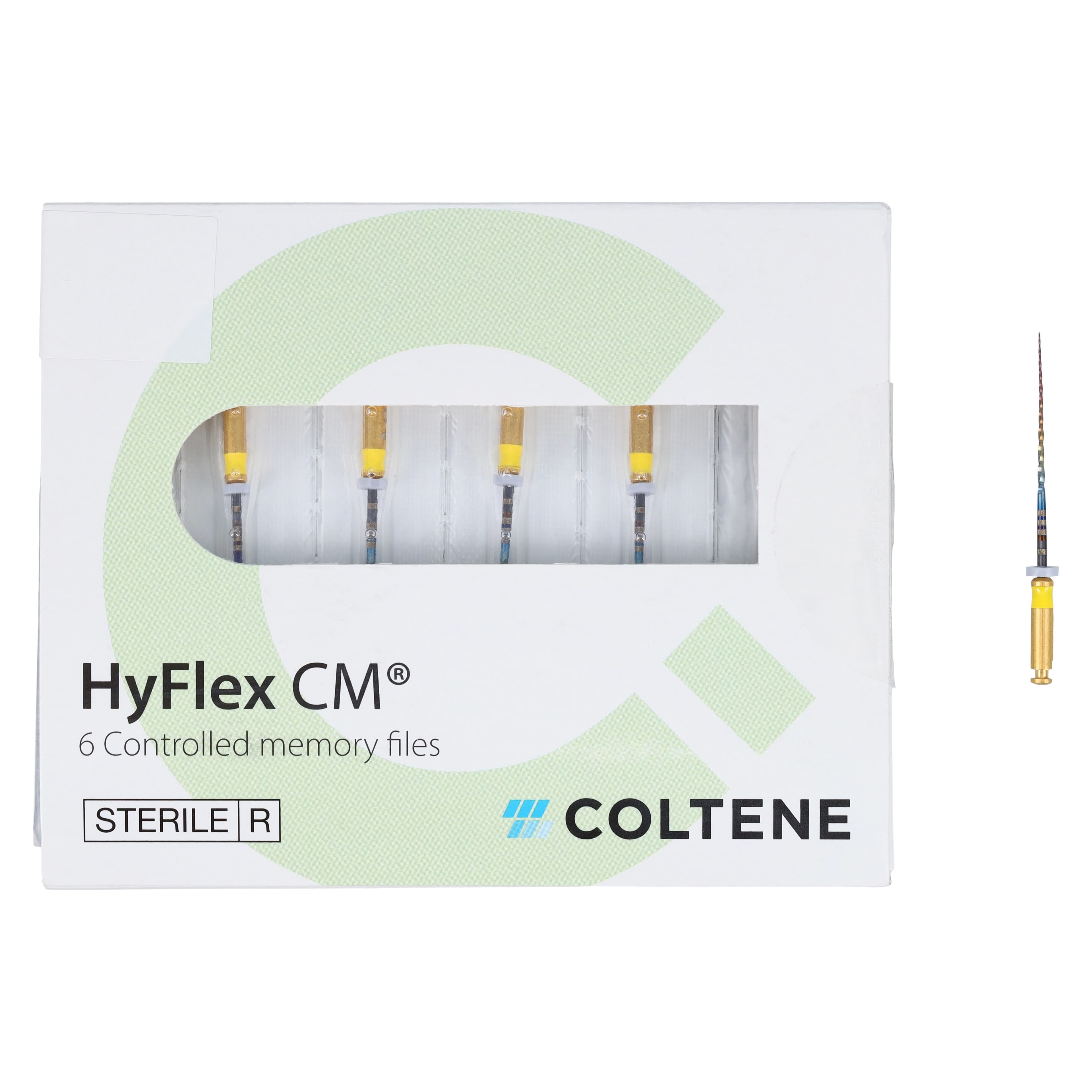 HyFlex CM Sterile NiTi Rotary Files, 0.04 Taper, Size 20, 25 mm, Yellow, 6/Pkg, SBH8250420 thumbnail 5