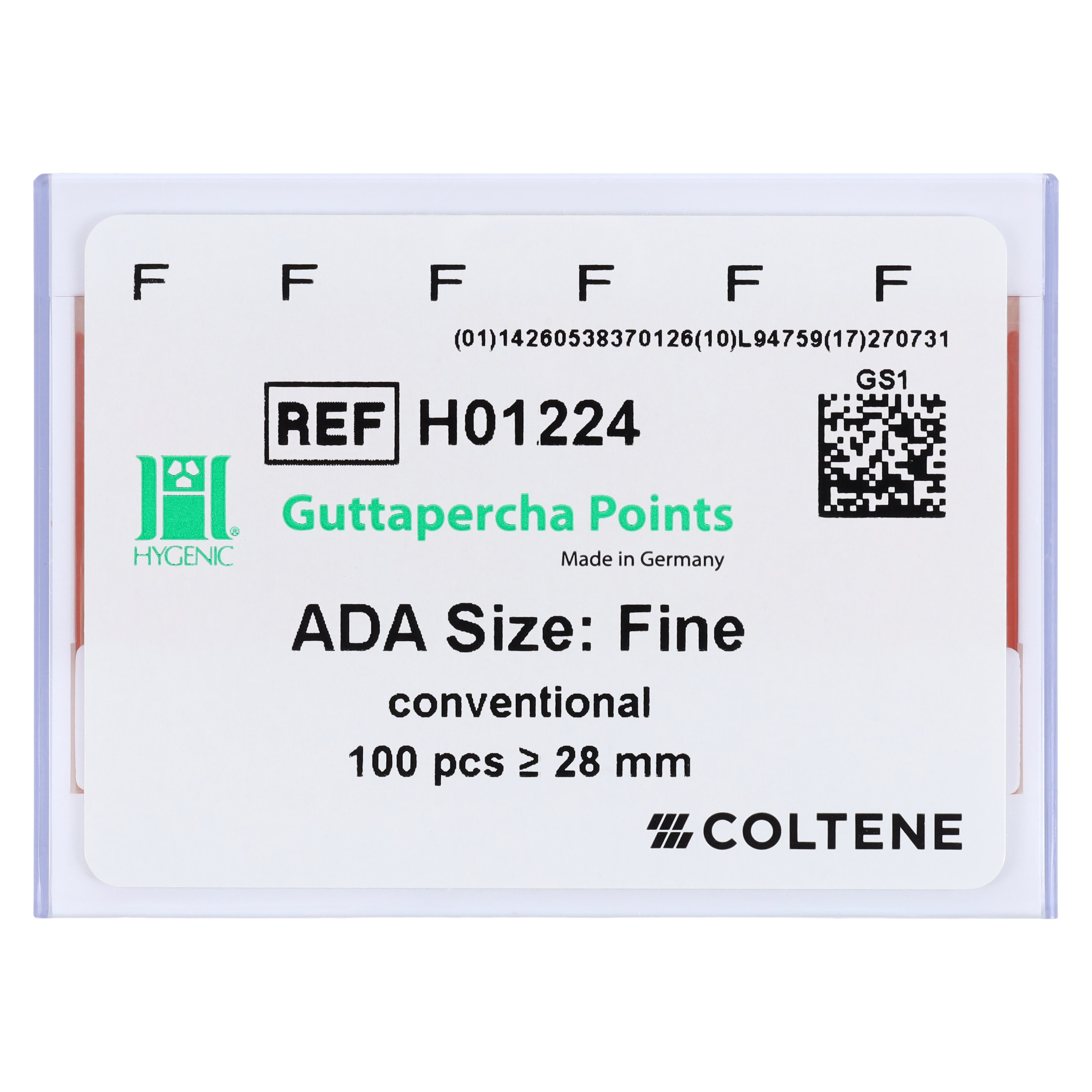 Hygenic Fine Gutta Percha Points, Pink, Conventional, 100/Pkg, H01224 thumbnail 5