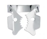 Hygenic Rubber Dam Clamp, #12A, Winged, Serrated Jaw, Upper Left Molars, Gloss Finish, Stainless Steel, H02706, 1/Pk - Hygenic, Rubber Dam Clamp, # 12A, Winged, Gloss Finish, H02706 - Image 1